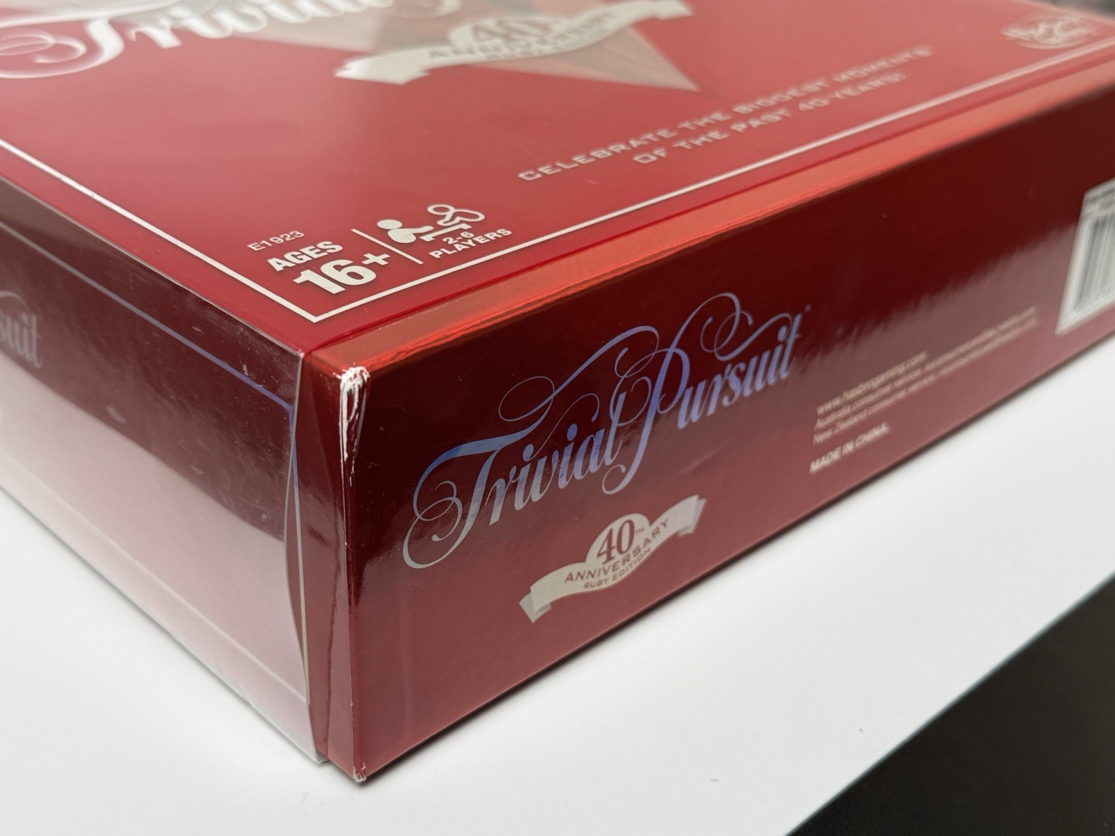 Hasbro Trivial Pursuit 40th Anniversary Ruby Edition Game Board