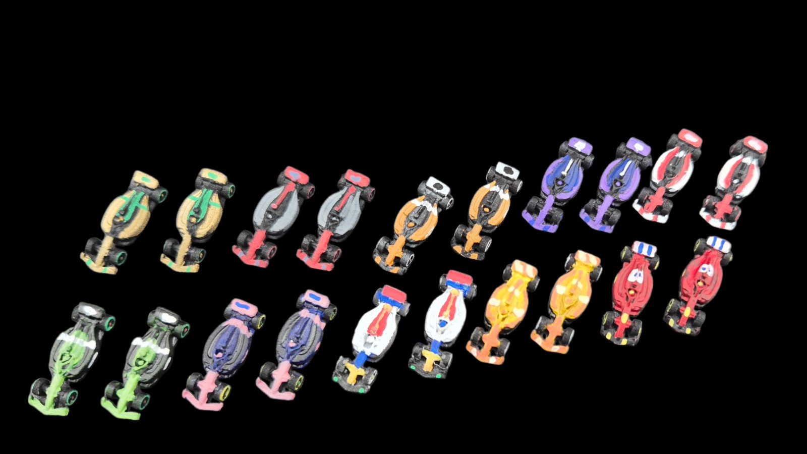 Formula D F1 Cars 2024 | 10 or 20 Racing Miniatures | Board Game Upgrade |