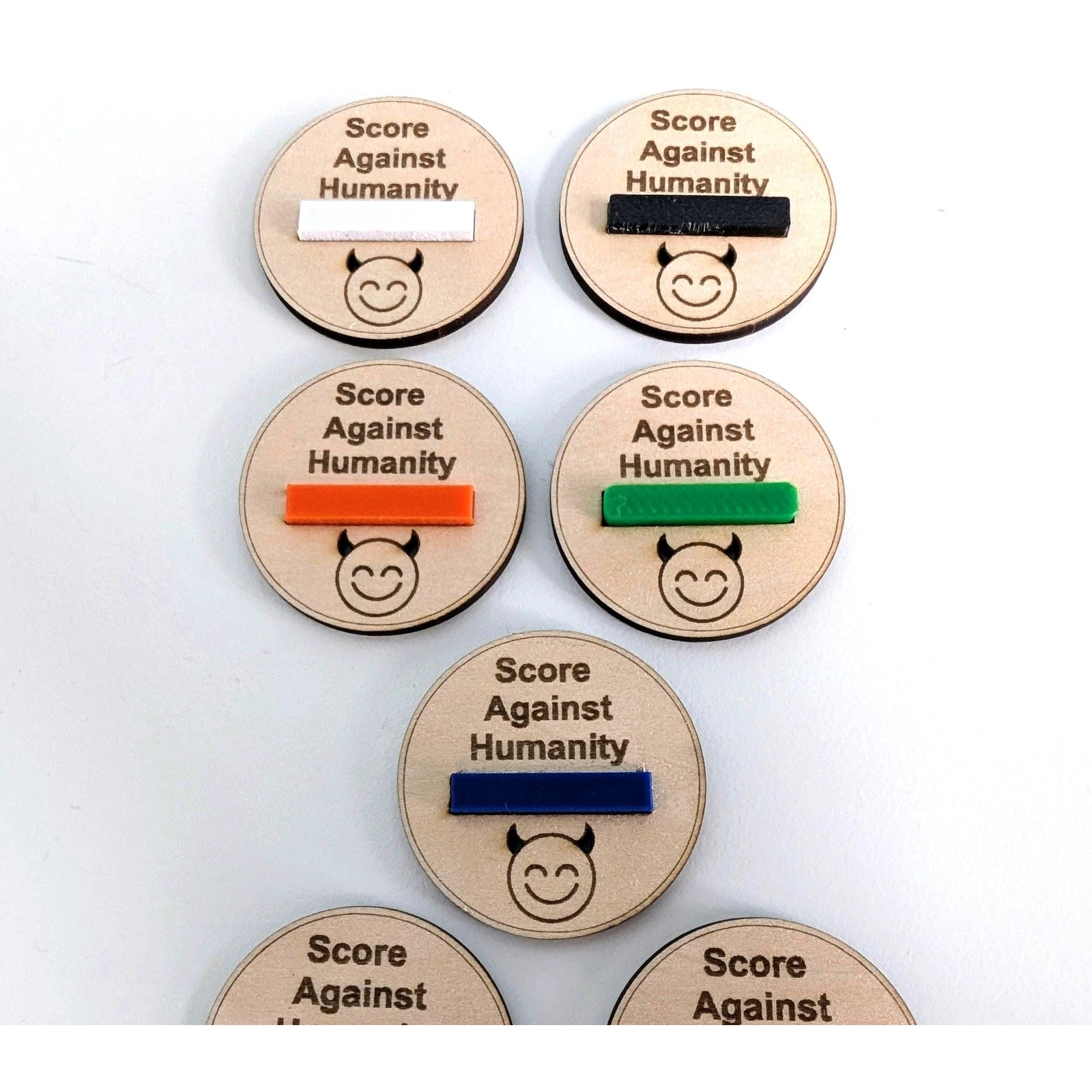 Cards Against Humanity Score Tracker | Wooden Game Scoreboard