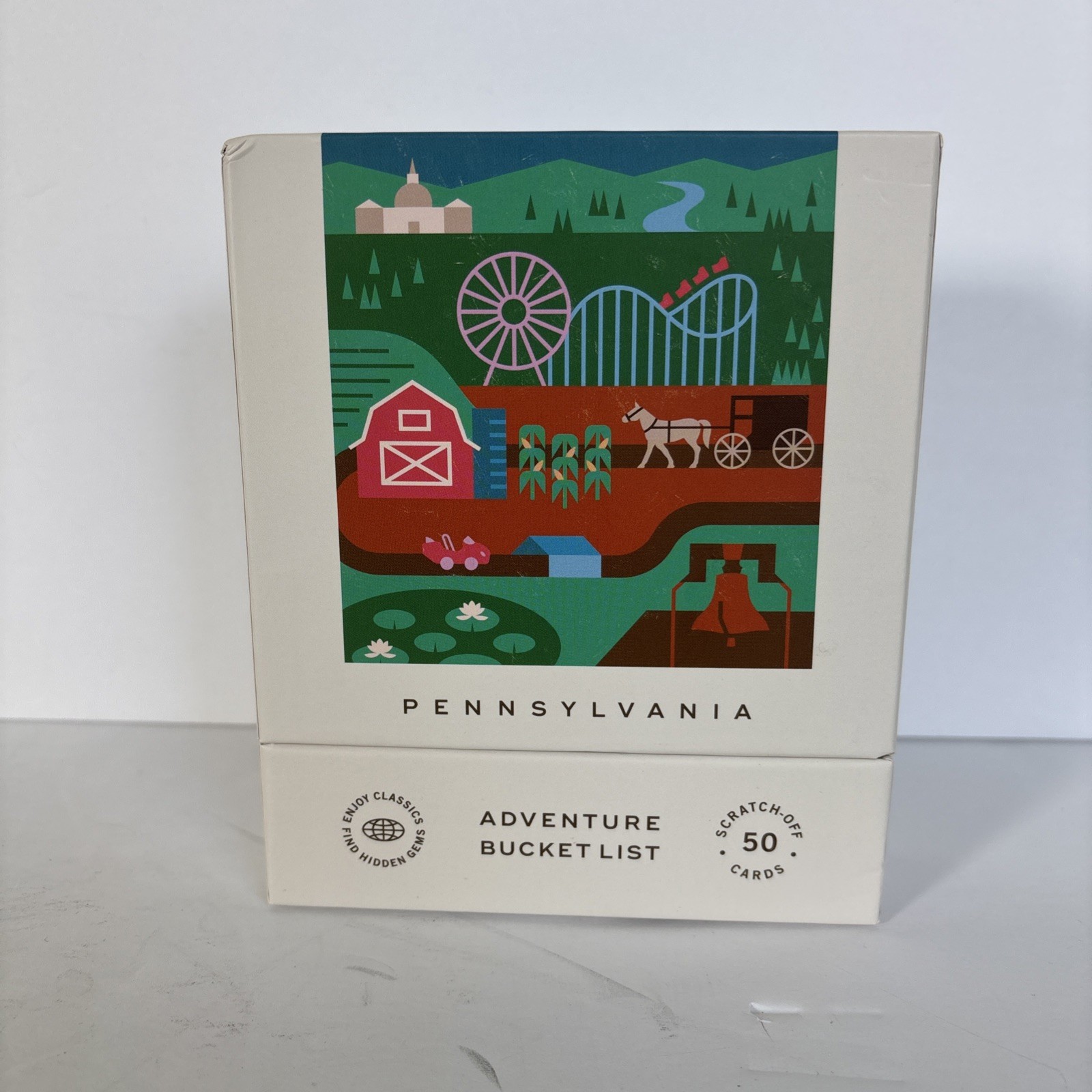 Pennsylvania Adventure Bucket List 50 Scratch-Off Cards for Outdoor Activity New
