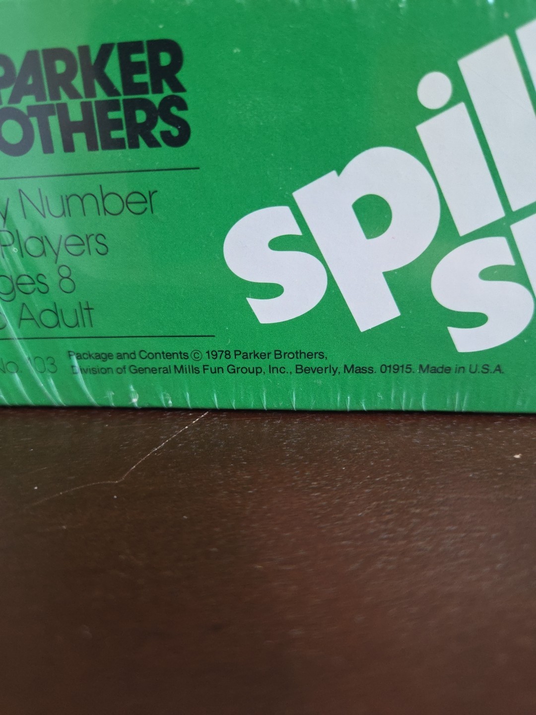 Vintage 70’s Brand New Sealed Parker Brothers Spill & Spell Crossword Game 1978