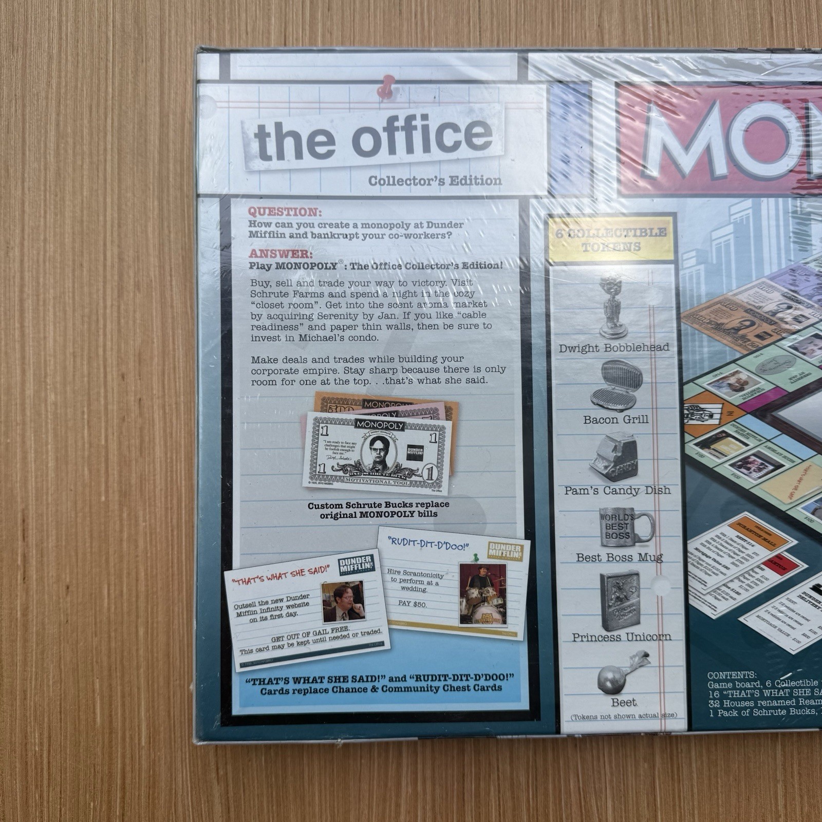 2010 Hasbro Monopoly The Office Collector’s Edition Board New Sealed
