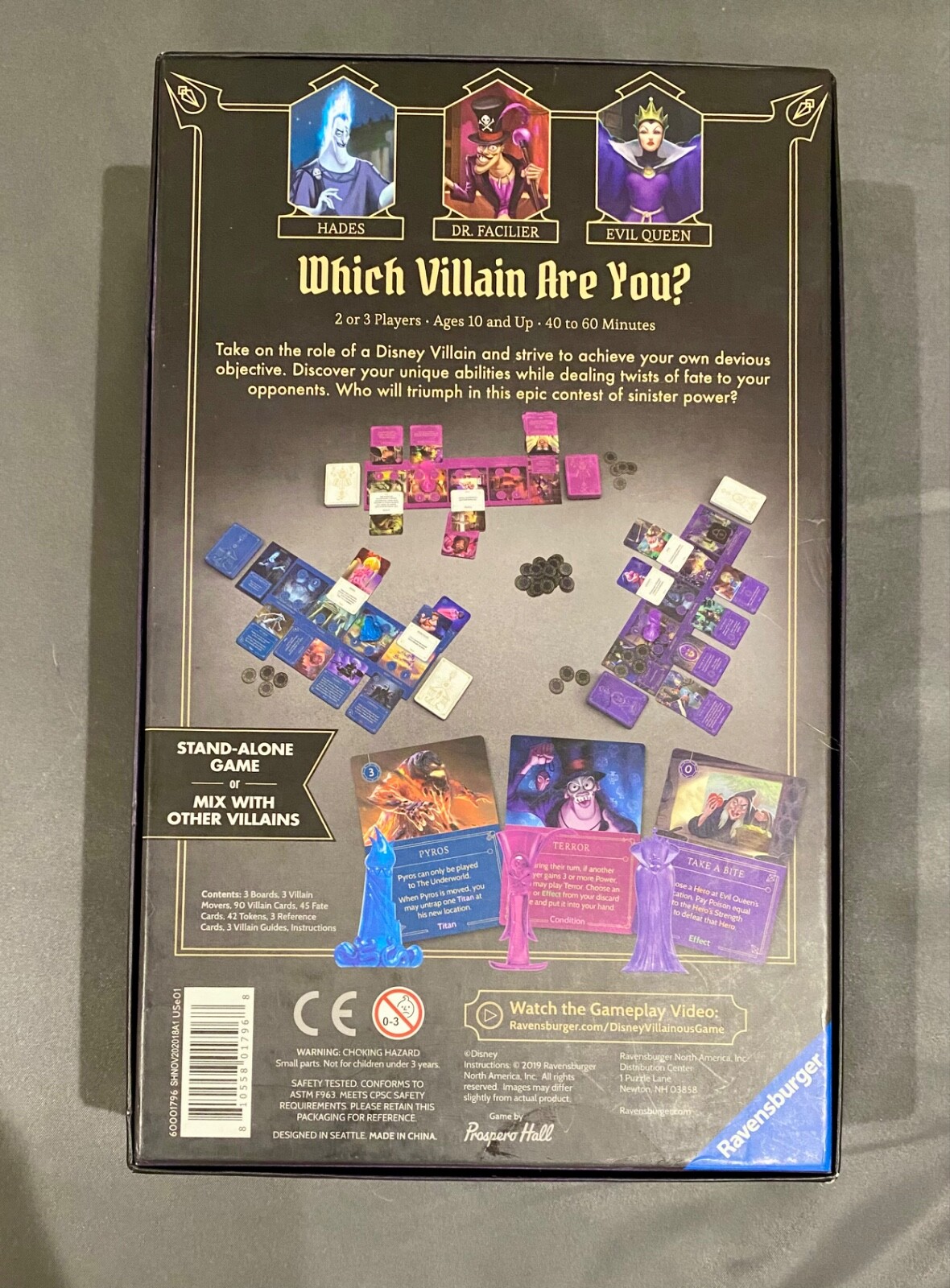 Ravensburger Disney Villainous: Wicked to The Core Board Game – Good Condition