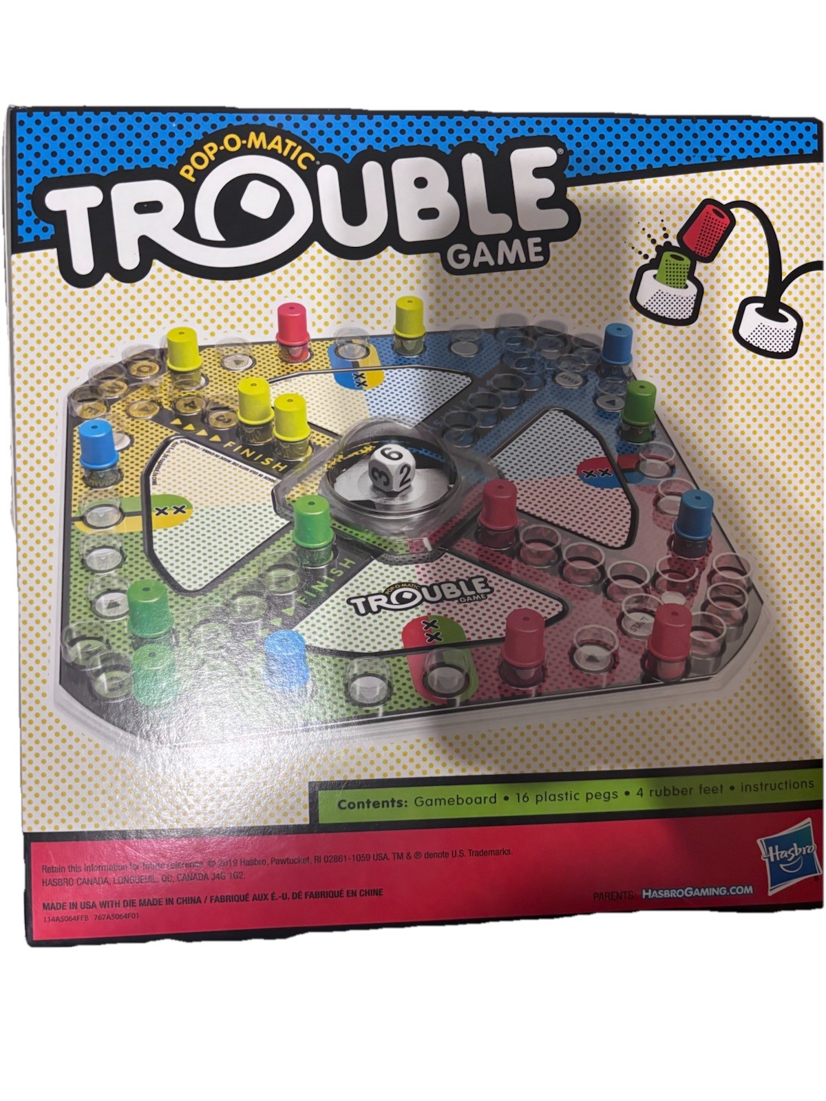 Hasbro Trouble Board Game – A5064 Open Box