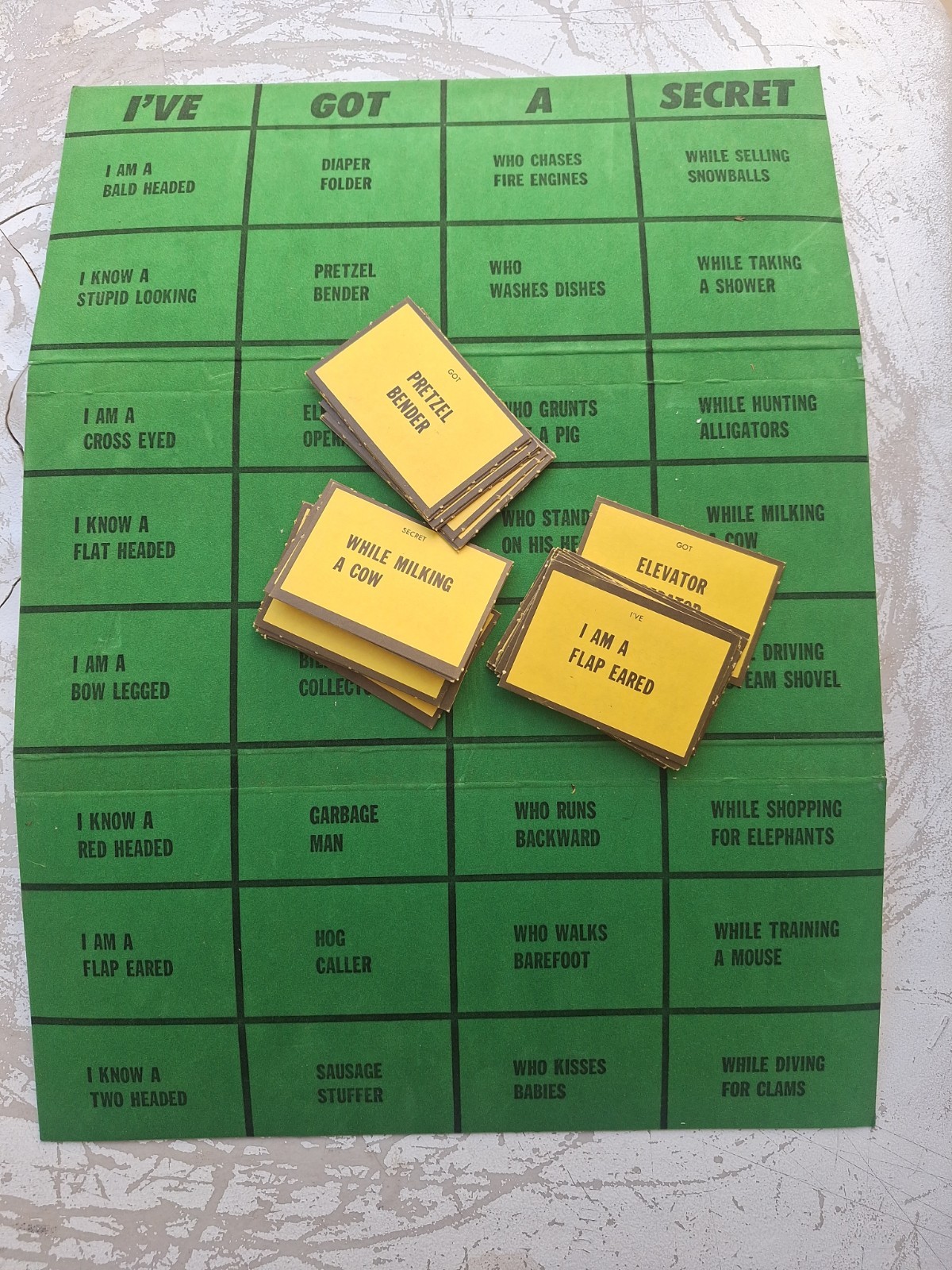 Vintage Lowell Boardgame “I’ve Got A Secret” Box Fair Condition FREE SHIPPING!