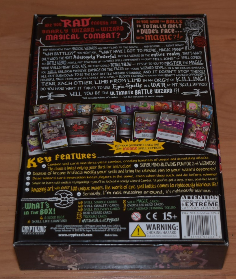 Cryptozoic Epic Spell Wars of the Battle Wizards Duel at Mt. Skullzfyre Game