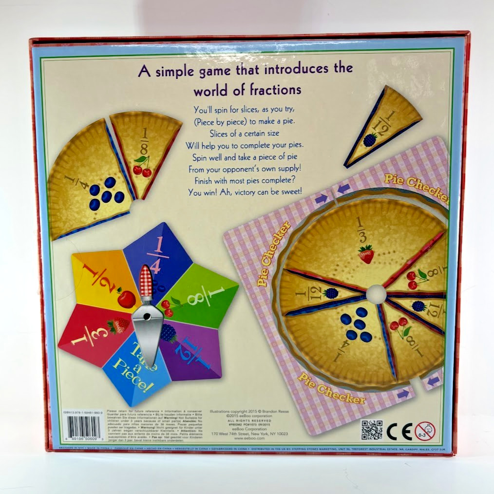 Make a Pie! Fractions Game 2008 Edition Award Winner learn homeschool tutor fun