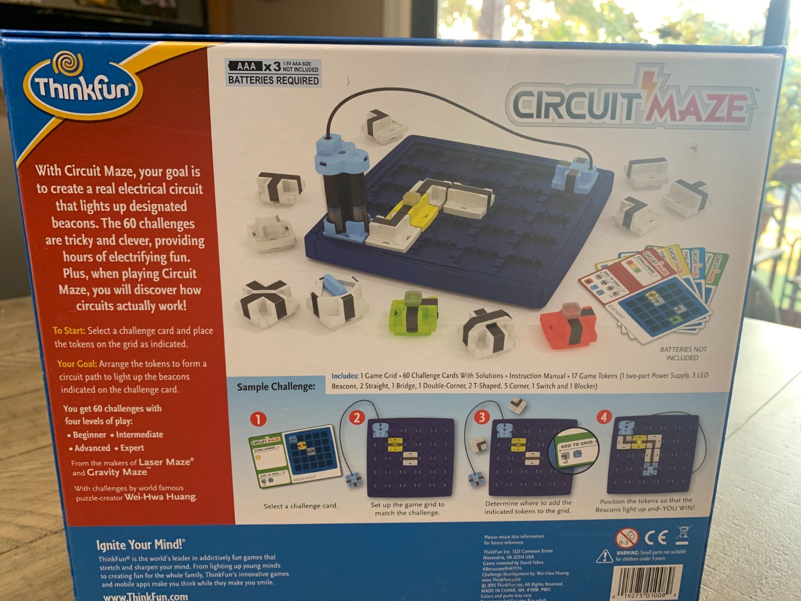 ThinkFun CIRCUIT MAZE Electric Current Logic Game | Ignite Your Mind! 60 Challen