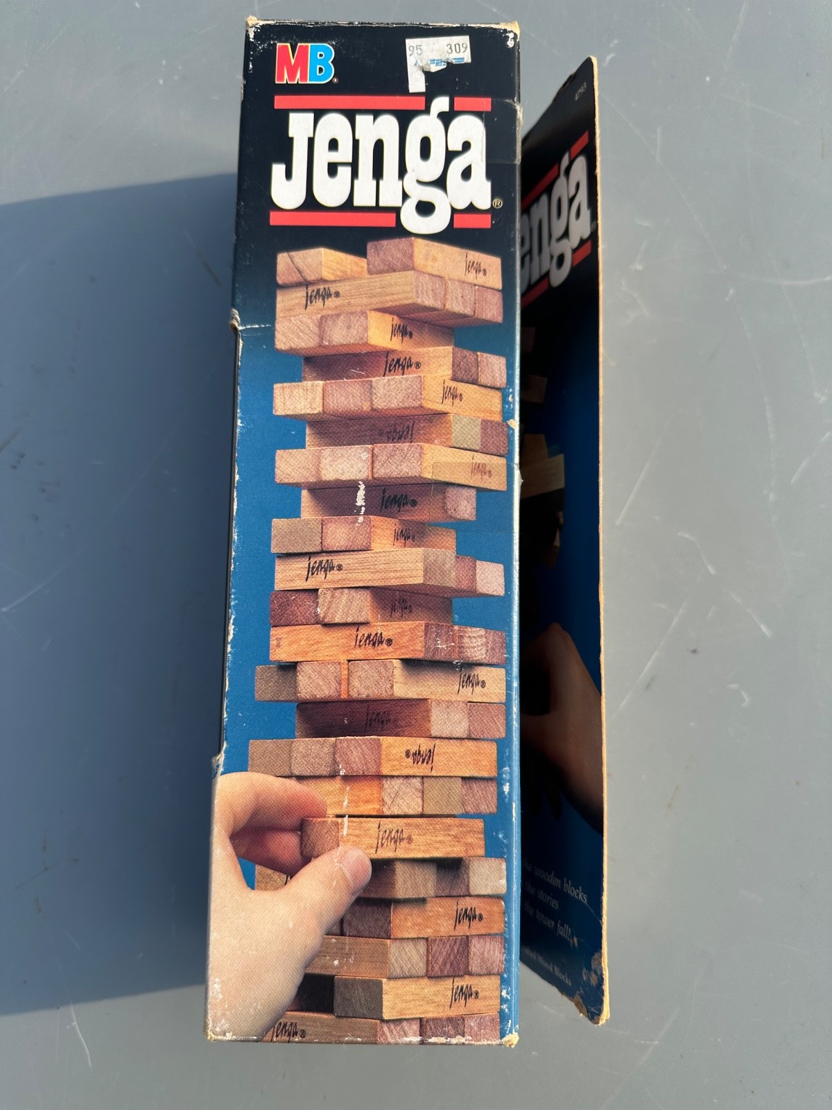 Milton Bradley Jenga Vintage 1986 Classic Wooden Block Game Super Clean Blocks