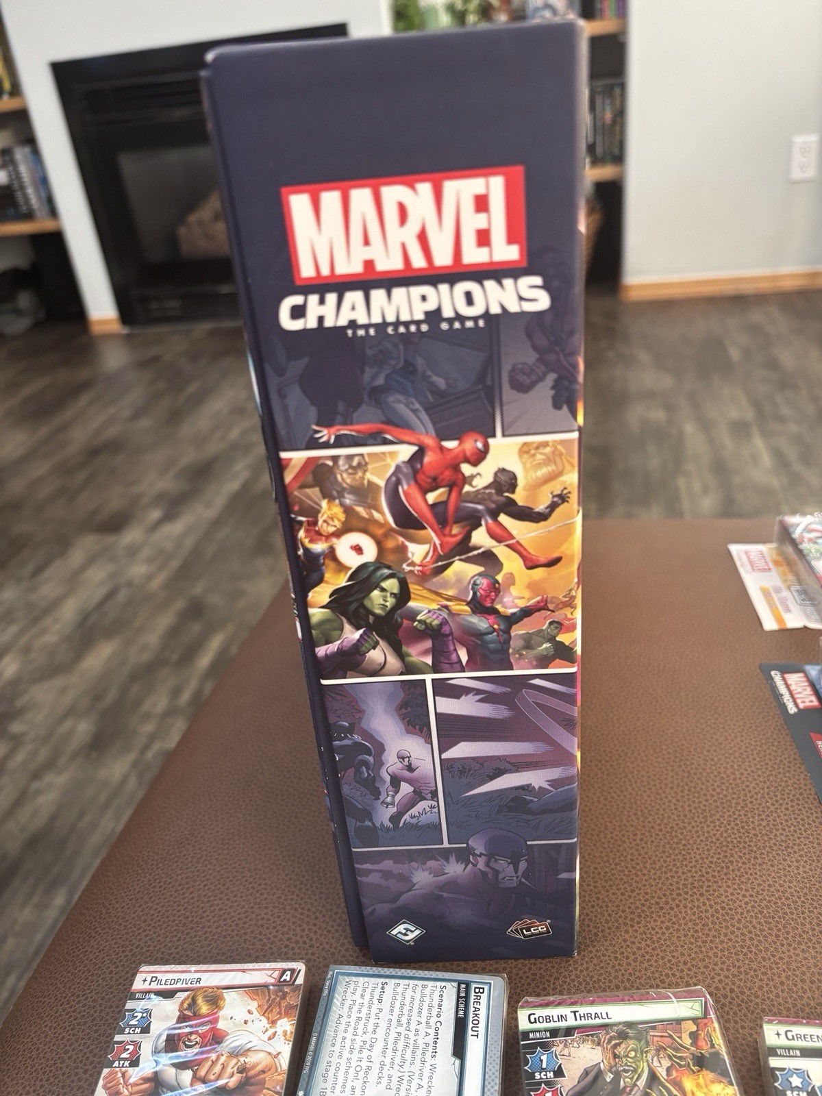 Marvel Champions Base Game + Hero Packs Captain America Thor Ms Marvel + MORE