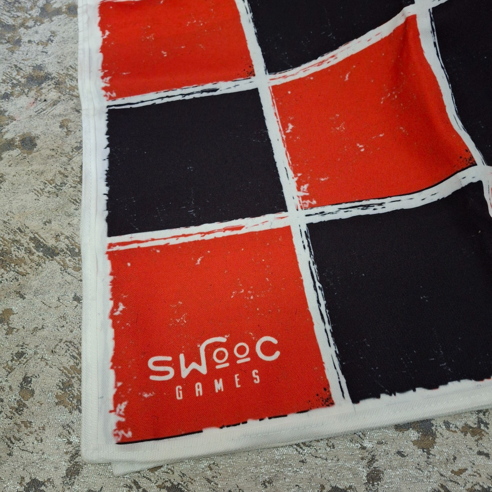 Swooc Games 2-In-1 Giant Checkers & Tic-Tac-Toe Floor Checkerboard Kids Jumbo