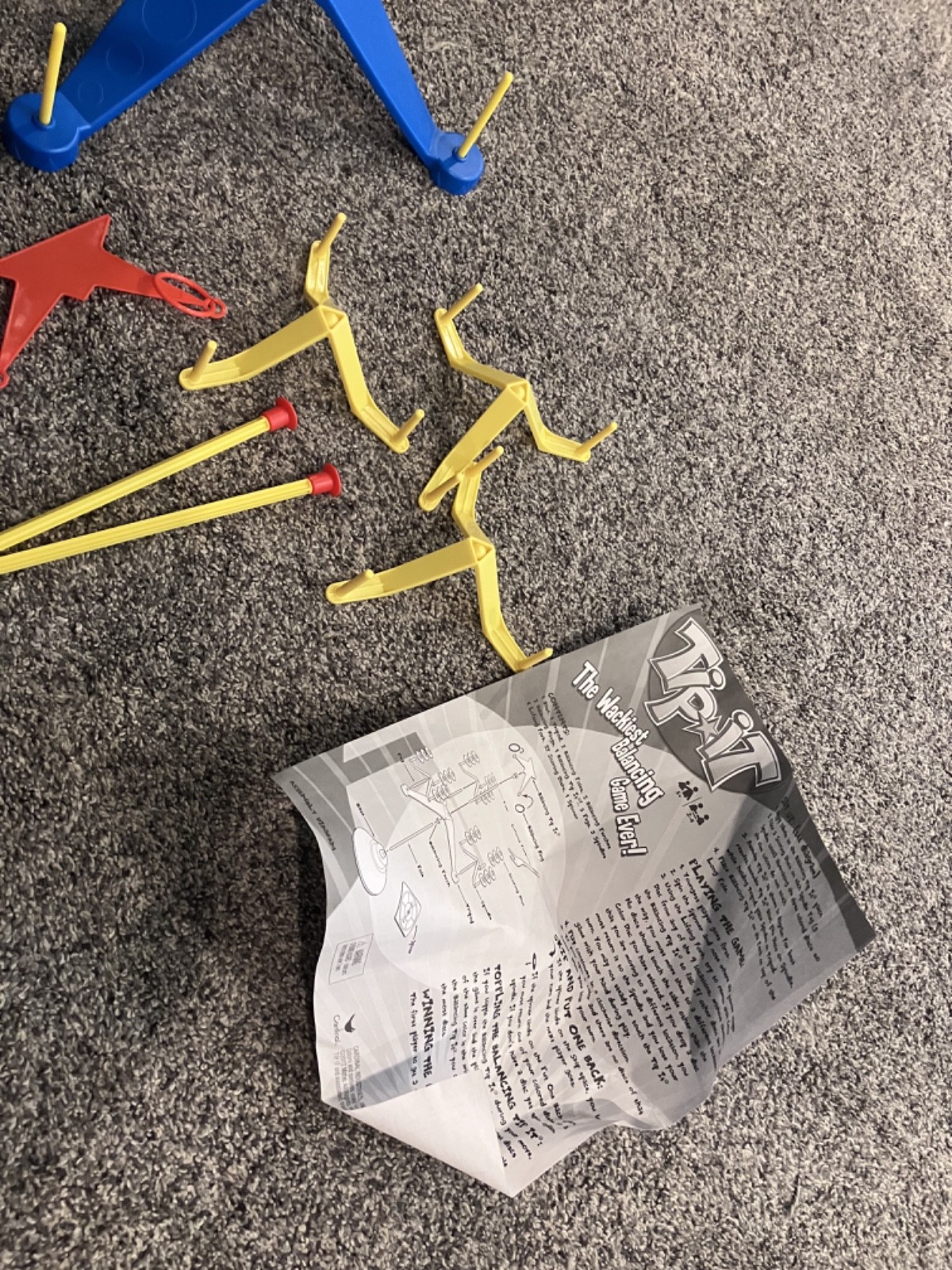 2013 Tip-It Cardinal Balancing Game Complete minus Label Sheet Wackiest Game