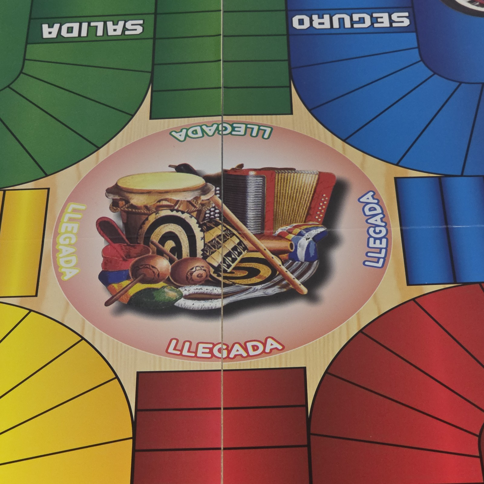 Double Sided Foldable Magnetic Colombian Parcheesi Board Game For 2 to 6 Players