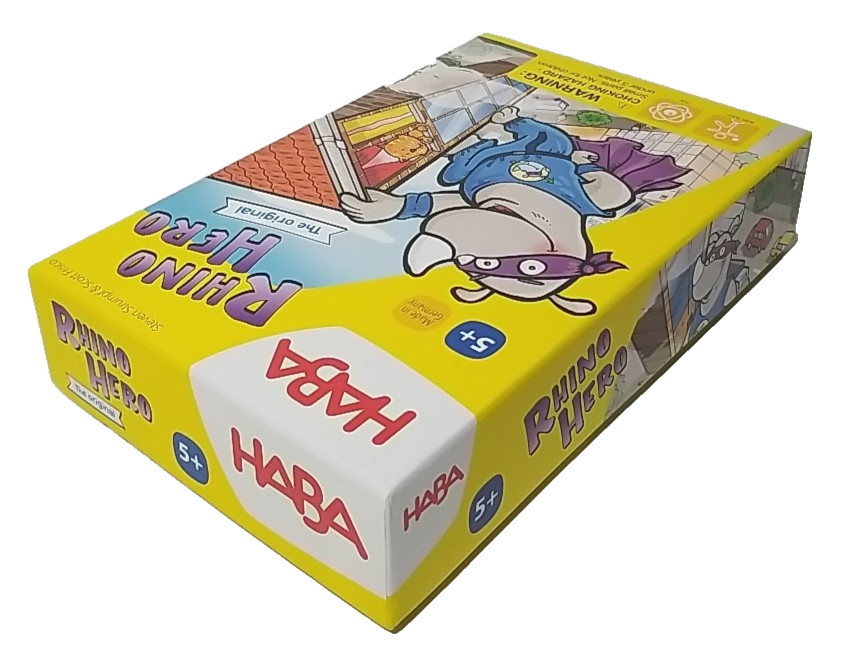 Complete – RHINO HERO The Original – Game by HABA 2-5 Players 3-D Stacking Game
