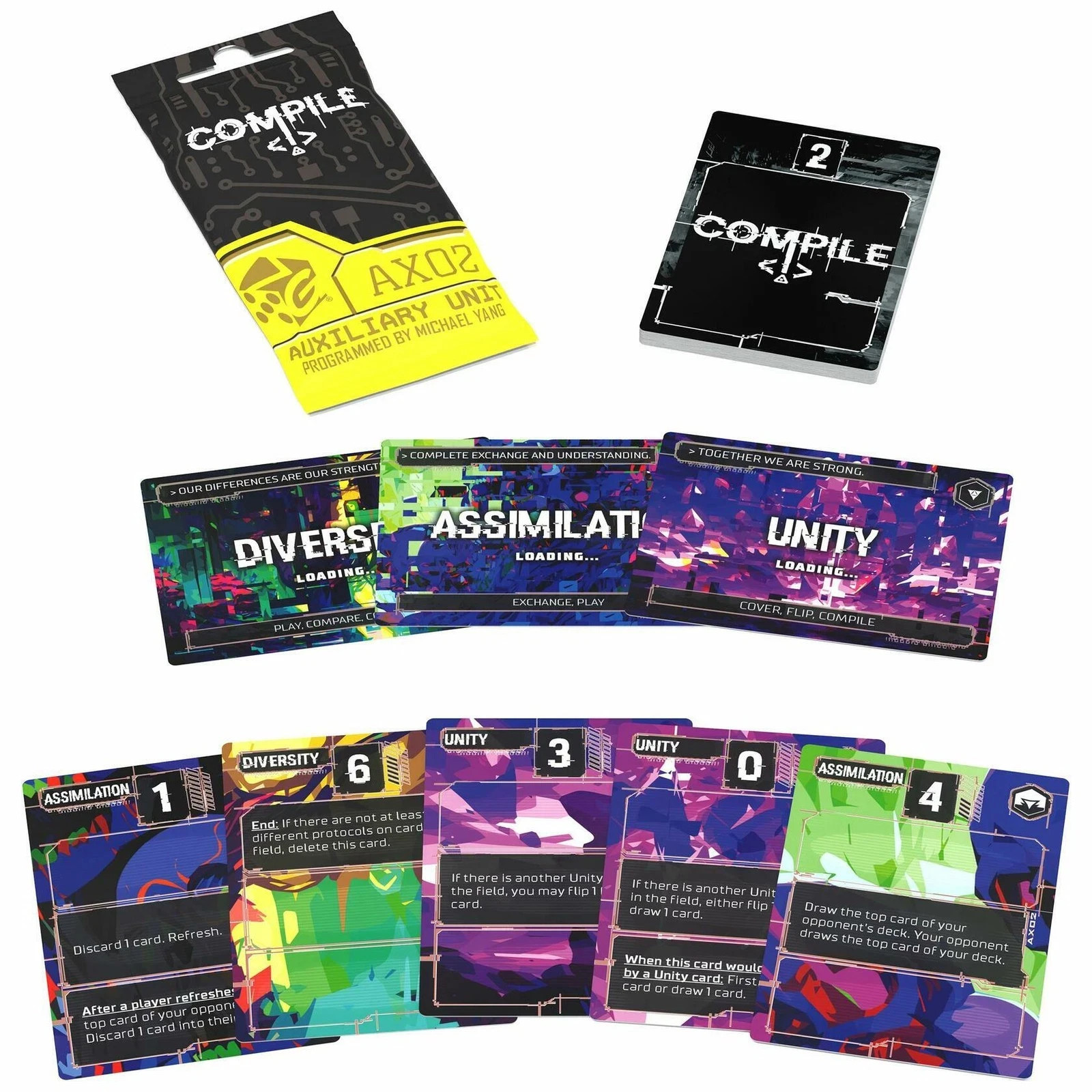 Compile Auxiliary Unit 2 Mini Expansion Card Game NEW