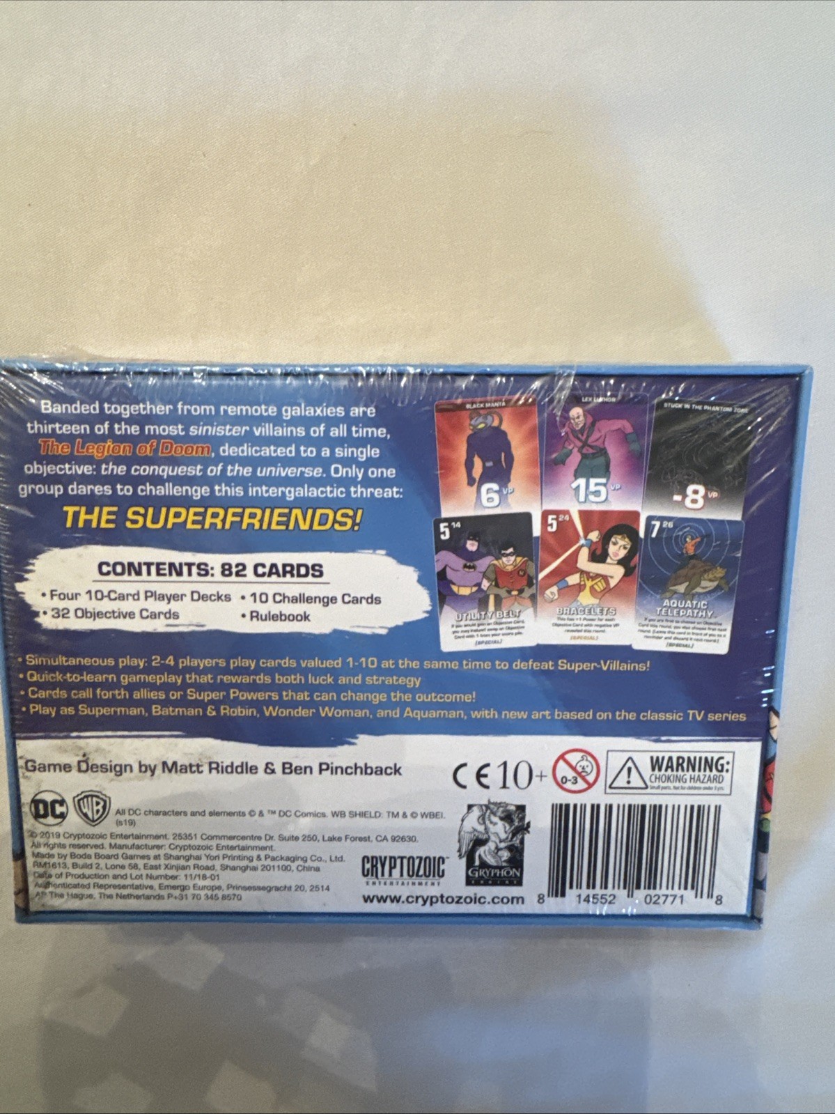 Challenge Of The Superfriends Card Game DC Comics Superman Batman Brand New