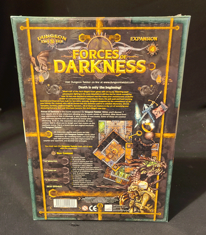 Dungeon Twister Forces Of Darkeness Expansion Strategy Board Game New Sealed
