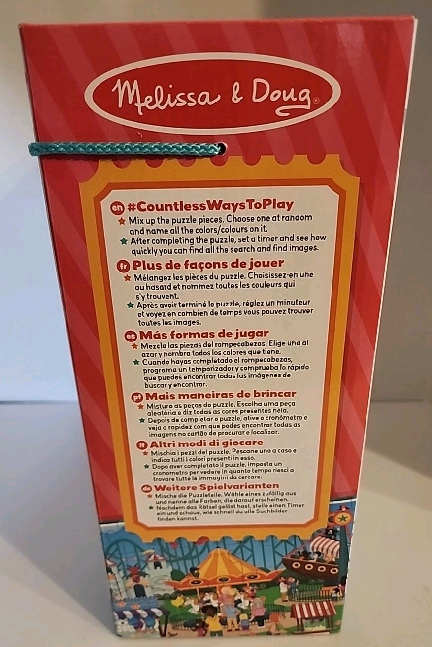 Melissa and Doug Fun at the Fair Floor Puzzle 48 Pieces New!