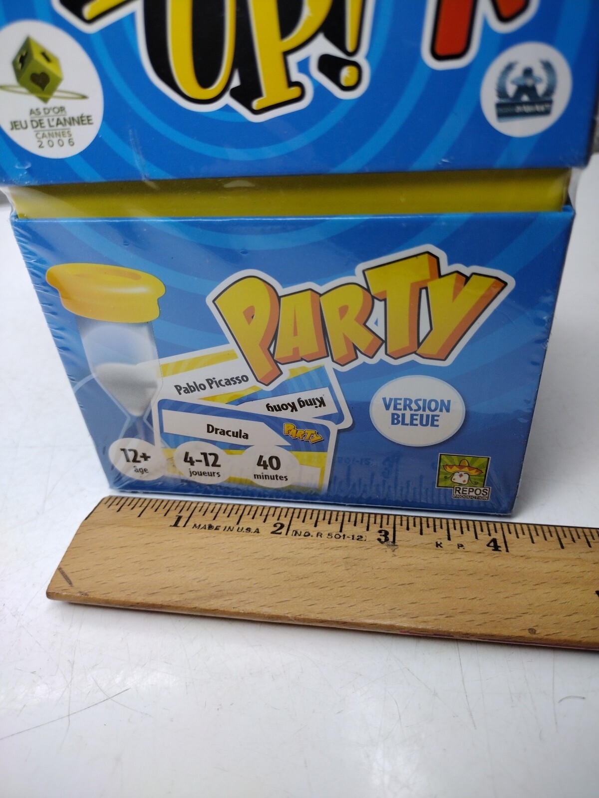 Time’s Up FRENCH Blue Version Board Party Game Peter Sarrett R&R Games 2006