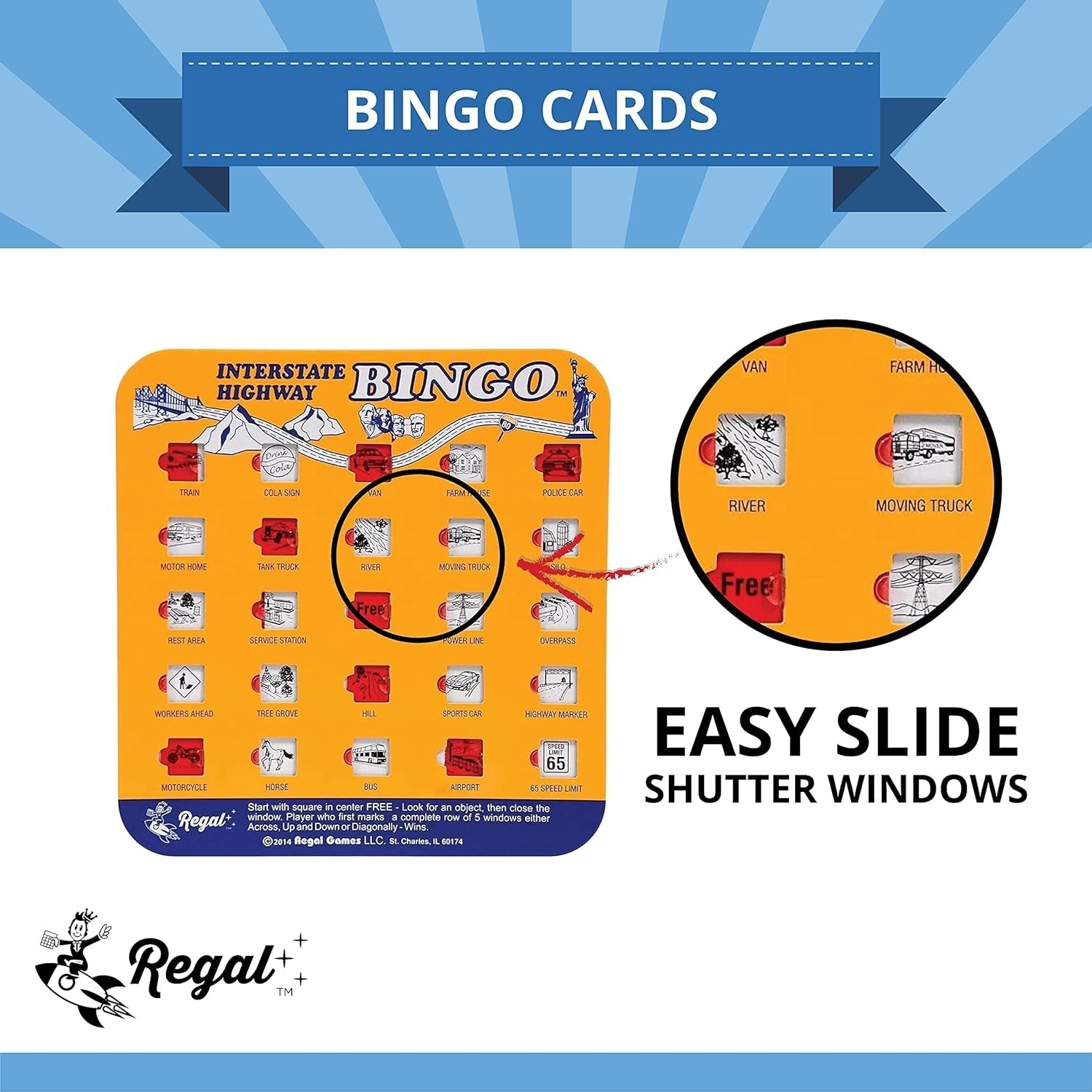 Finger-Tip Shutter Bingo Cards with Sliding Windows – Interstate Bingo & Auto…
