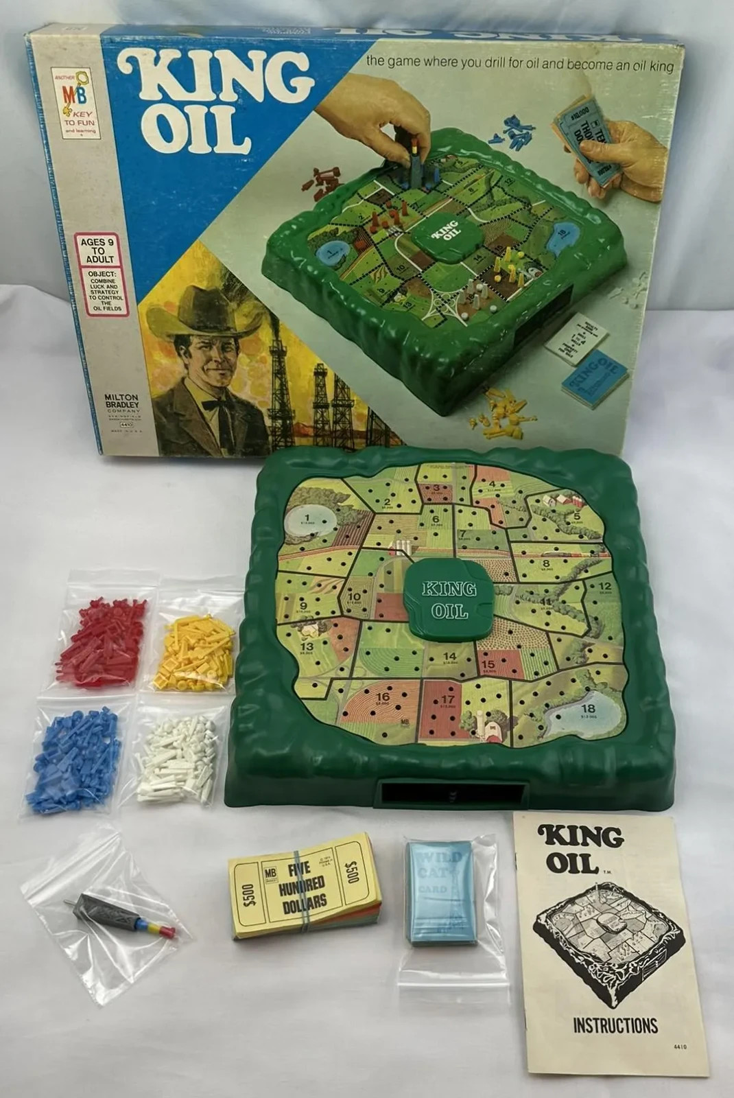1974 King Oil Game by Milton Bradley Complete in Great Condition FREE SHIPPING