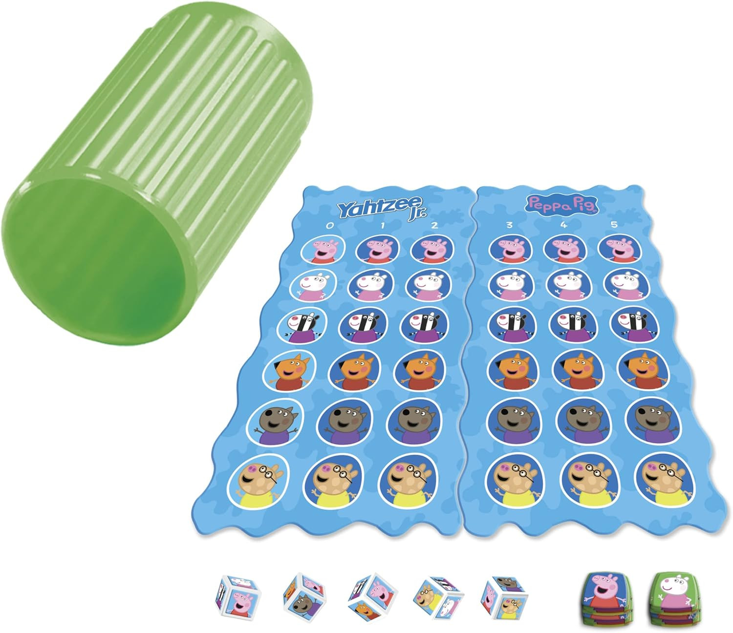 Hasbro Gaming Yahtzee Jr.: Peppa Pig Edition Board Game for Kids Ages 4 and Up,