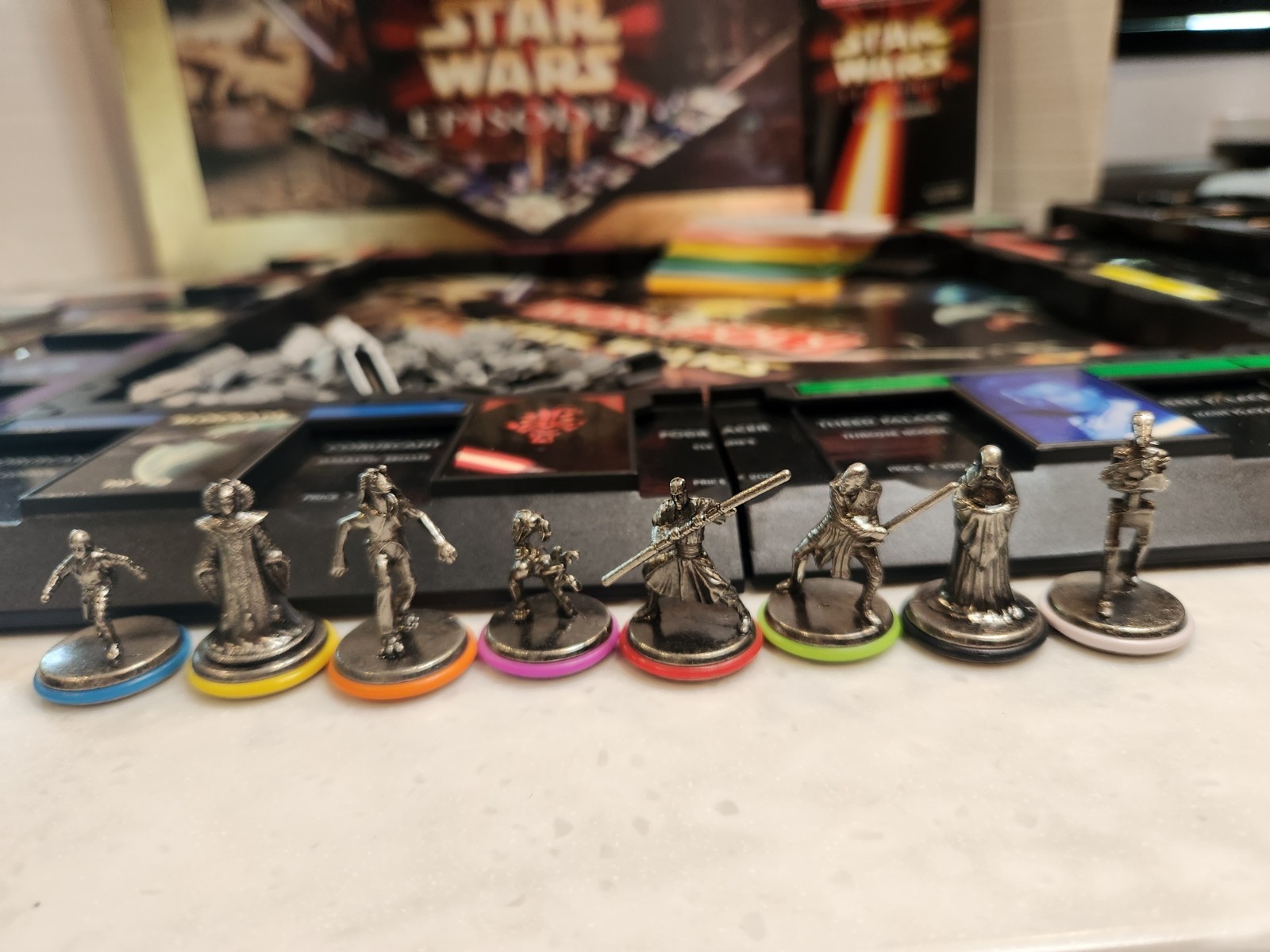 1999 Monopoly STAR WARS Episode 1 Collector Edition 3D Game Board Complete