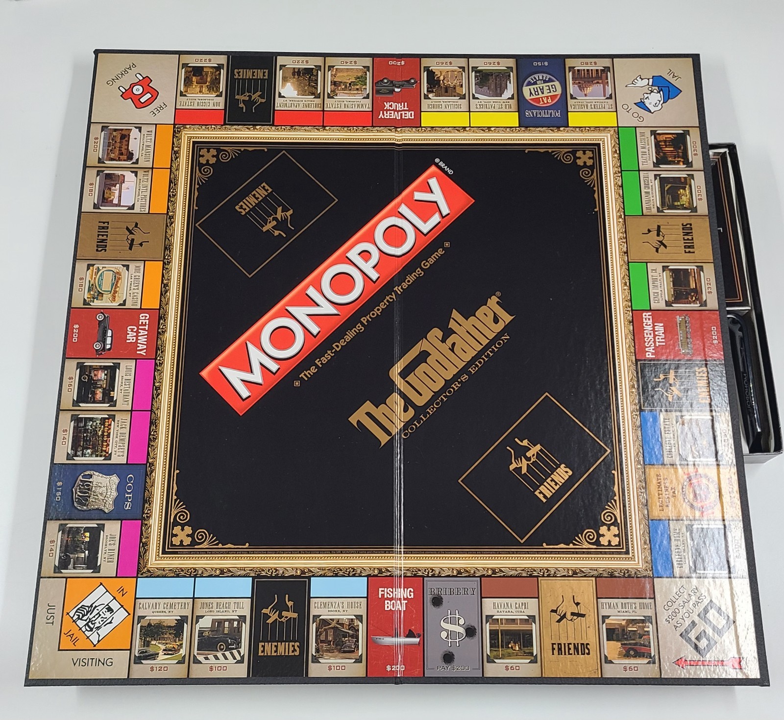 Monopoly The Godfather Collector’s Edition Game: 2012 Complete Set Used