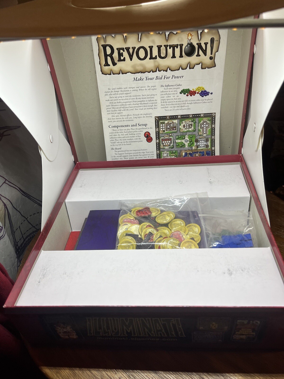 Revolution Board Game Steve Jackson 1st Edition 2nd Printing 100% Complete EUC