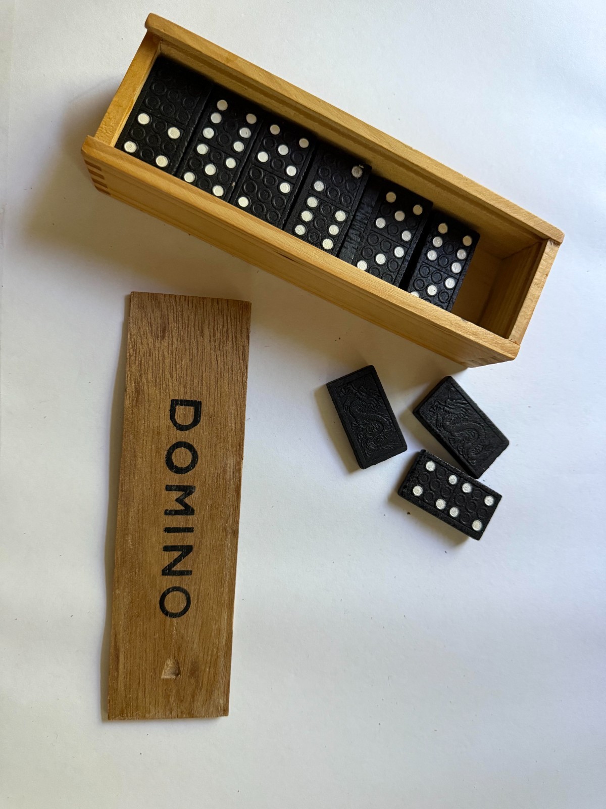Classic Double Six Dominoes Set 26 Pcs Wooden Box