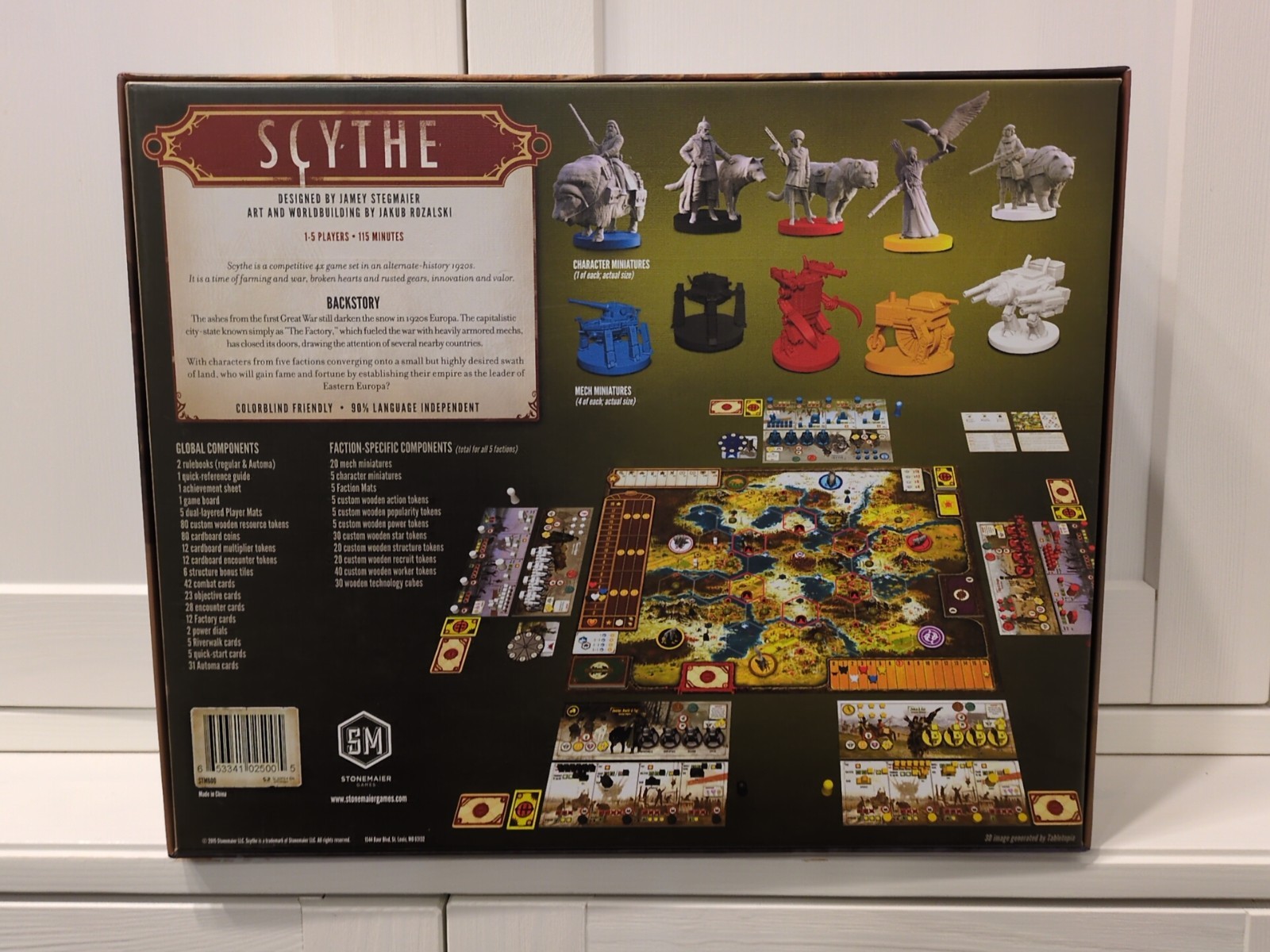 Scythe Collector’s Edition Board Game – Stonemaier Games – 100% Complete