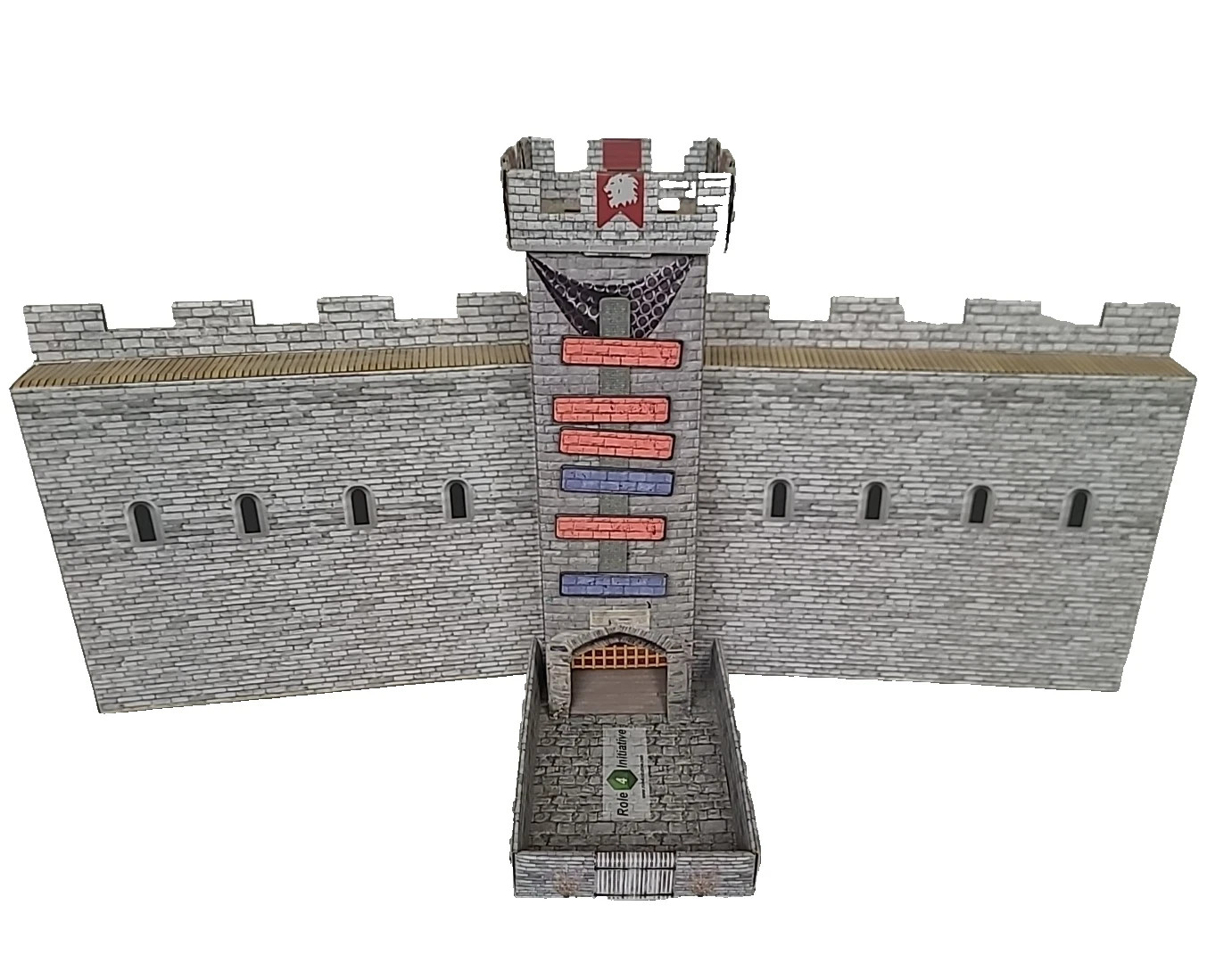Castle Keep Dice Tower Castle Wall DM Screen + Magnetic Initiative Turn Tracker