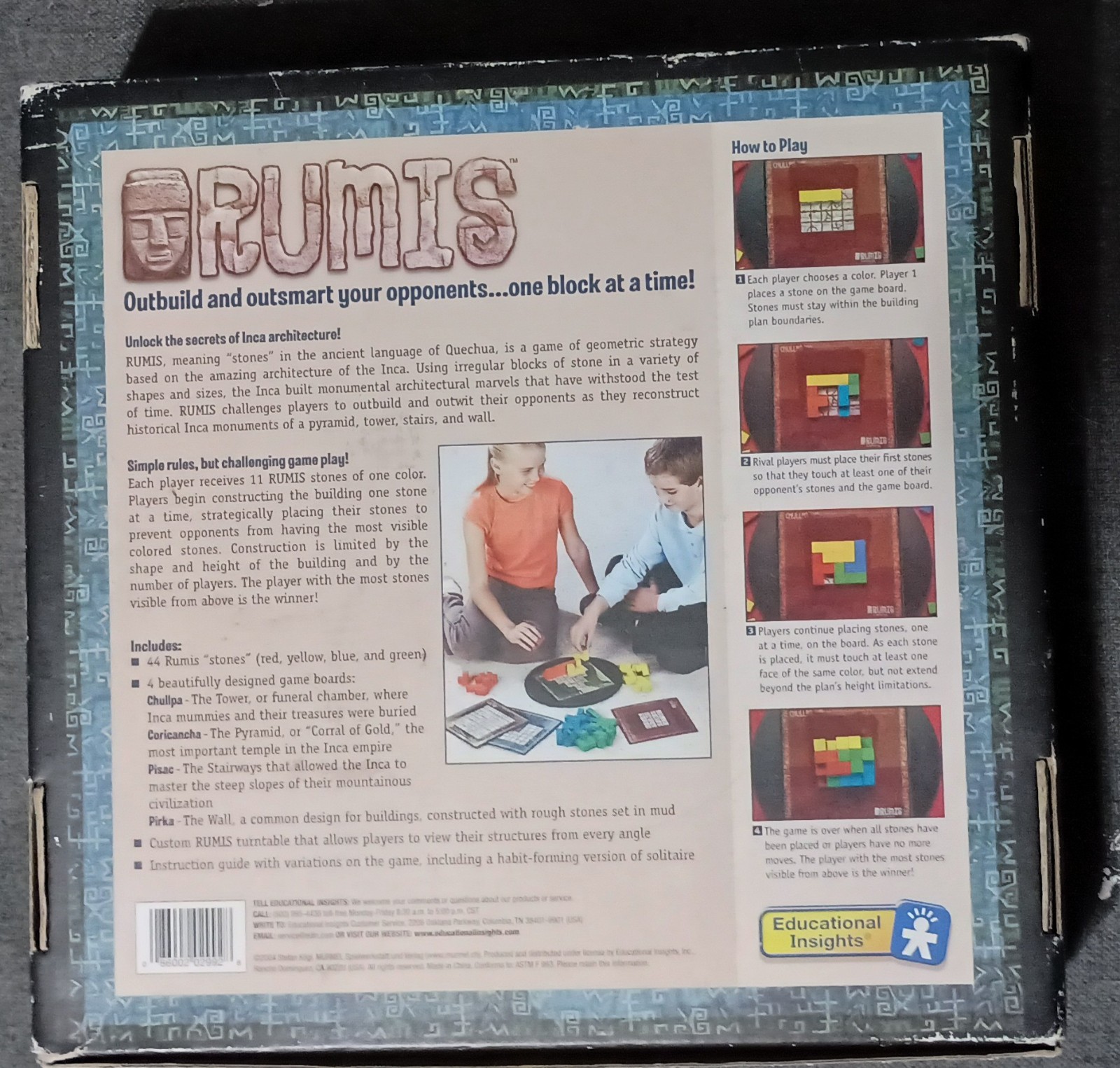 Rumis Educational 3D strategy Board Game 100% COMPLETE Mensa Select Approved
