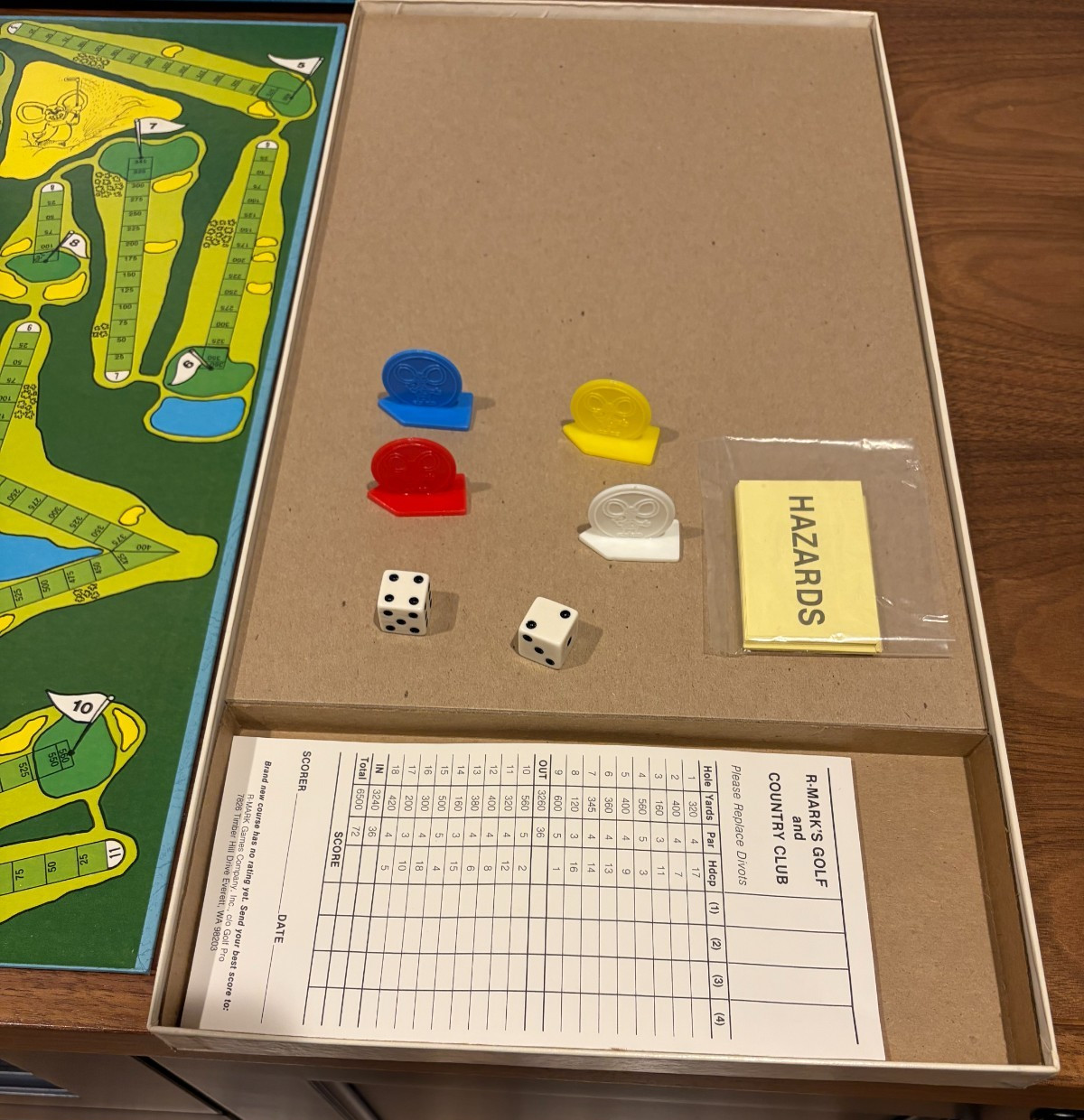 2 Vintage 1978 GOLF Board Game LOT Metric & Regular Golf by RMark Games Complete