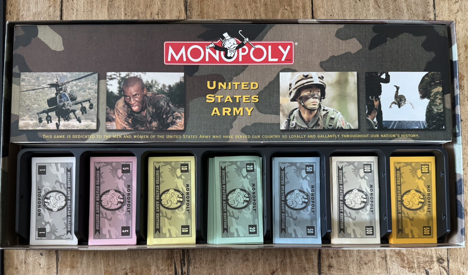 Monopoly Board Game United States Army Edition 2002 Hasbro Complete Set