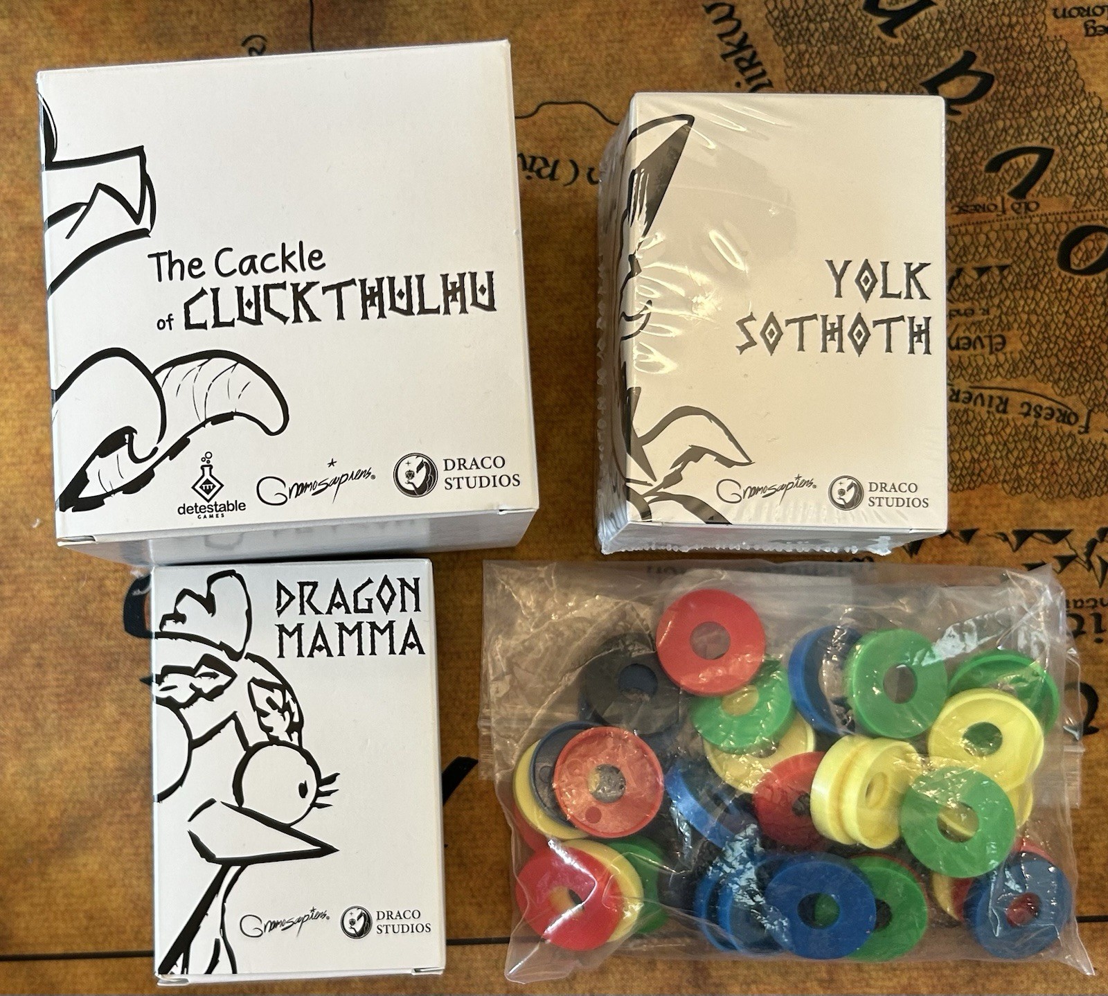 War for Chicken Island Board Game Kickstarter Exclusive Content Complete