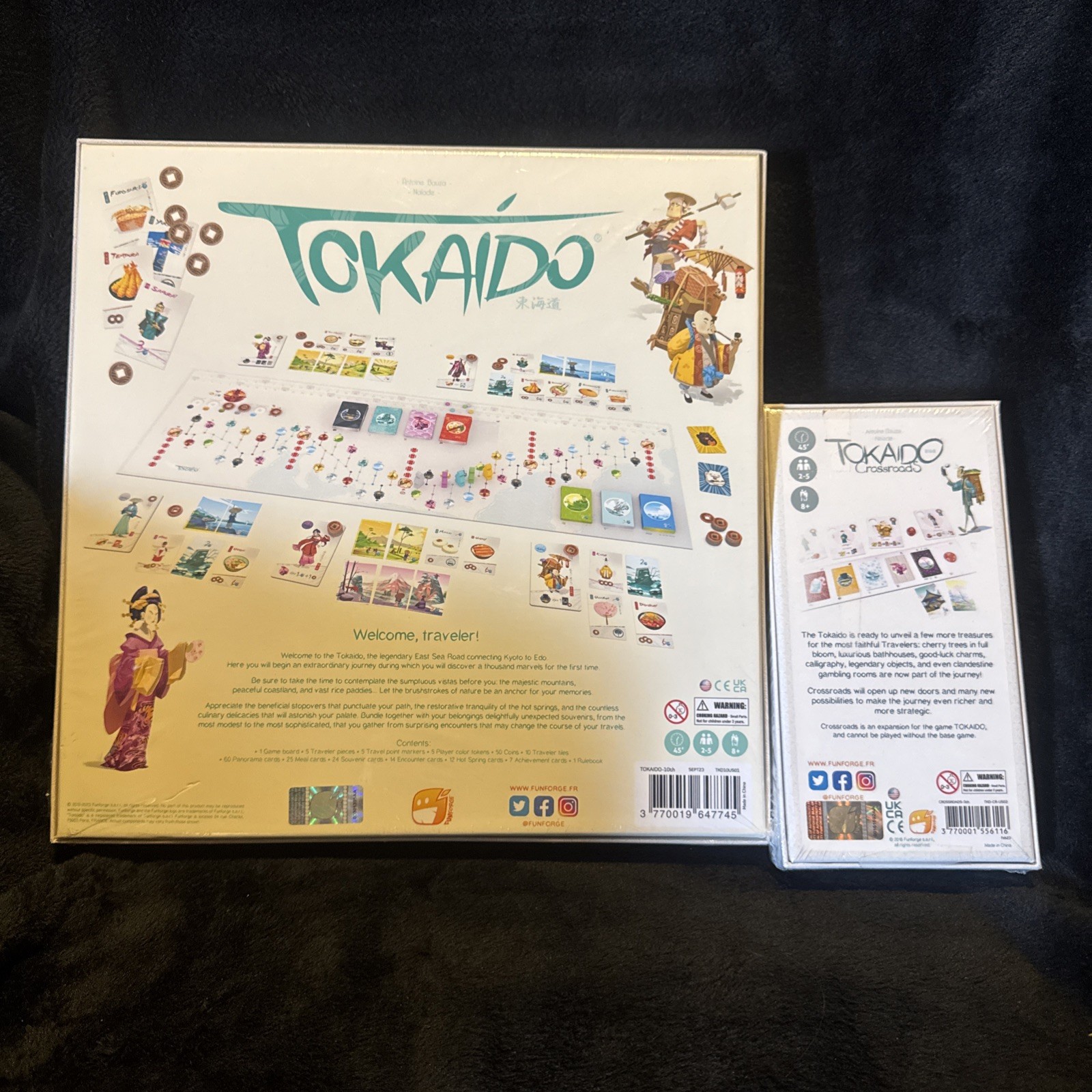 Fun Forge Tokaido Board Game & Crossroads Expansion Pack