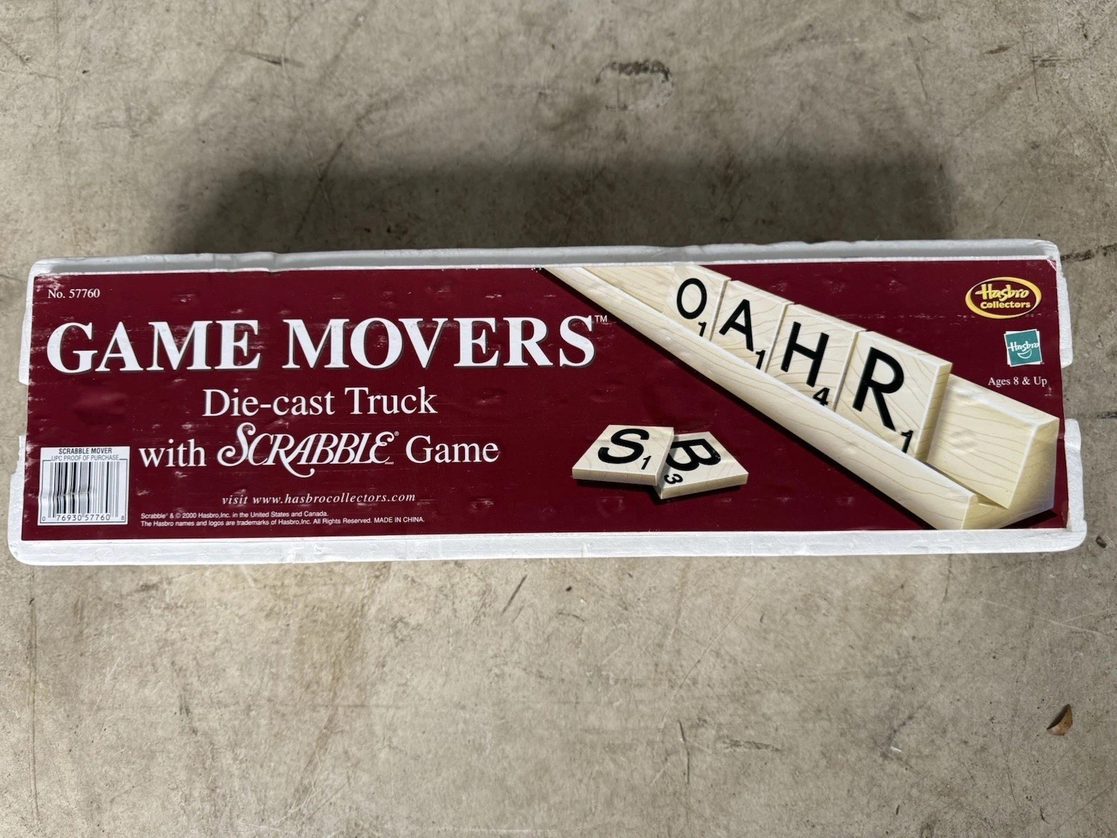 NEW Hasbro Collectors Game Movers Die-Cast Truck with Scrabble Game 55760 Cool