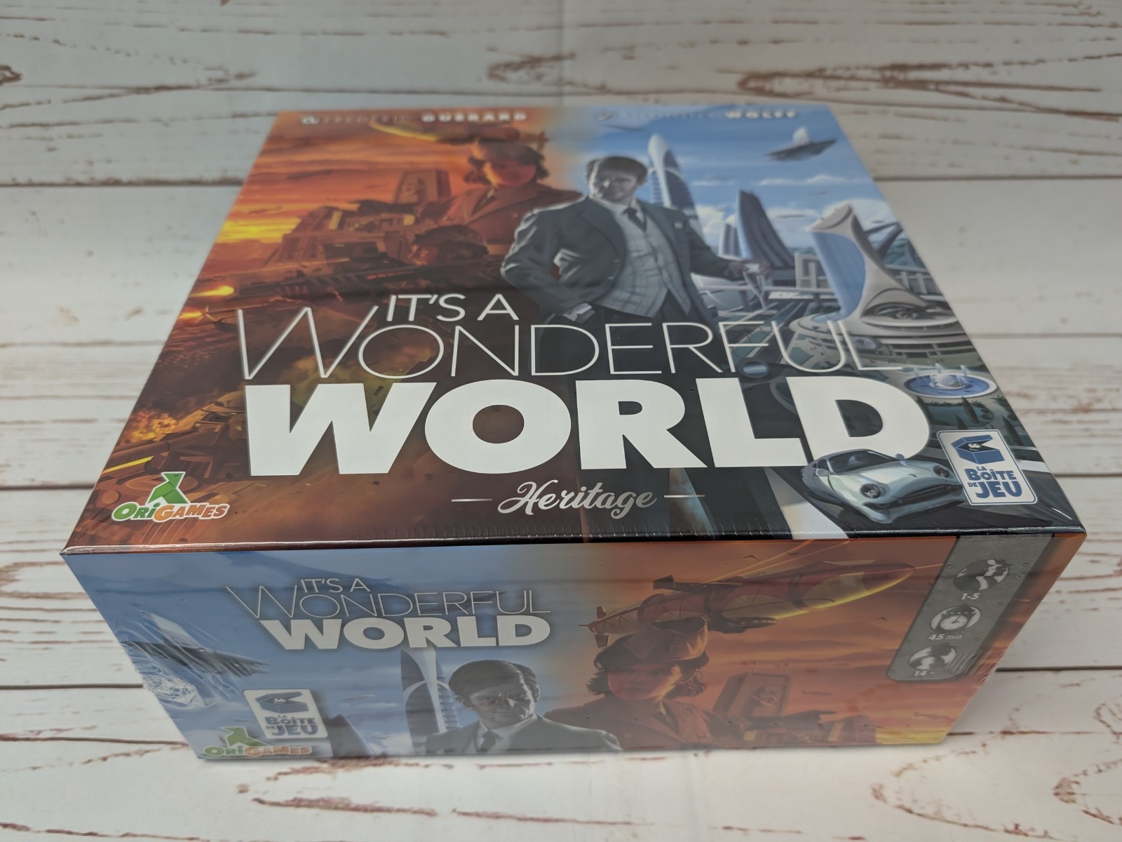It’s a Wonderful World Board Game Kickstarter Heritage Edition NIS Dystopian