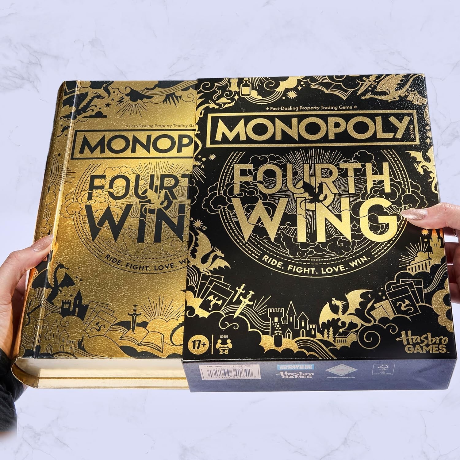 Monopoly Fourth Wing Edition Board Game for Adults Fourth Wing Game 2-6 Players