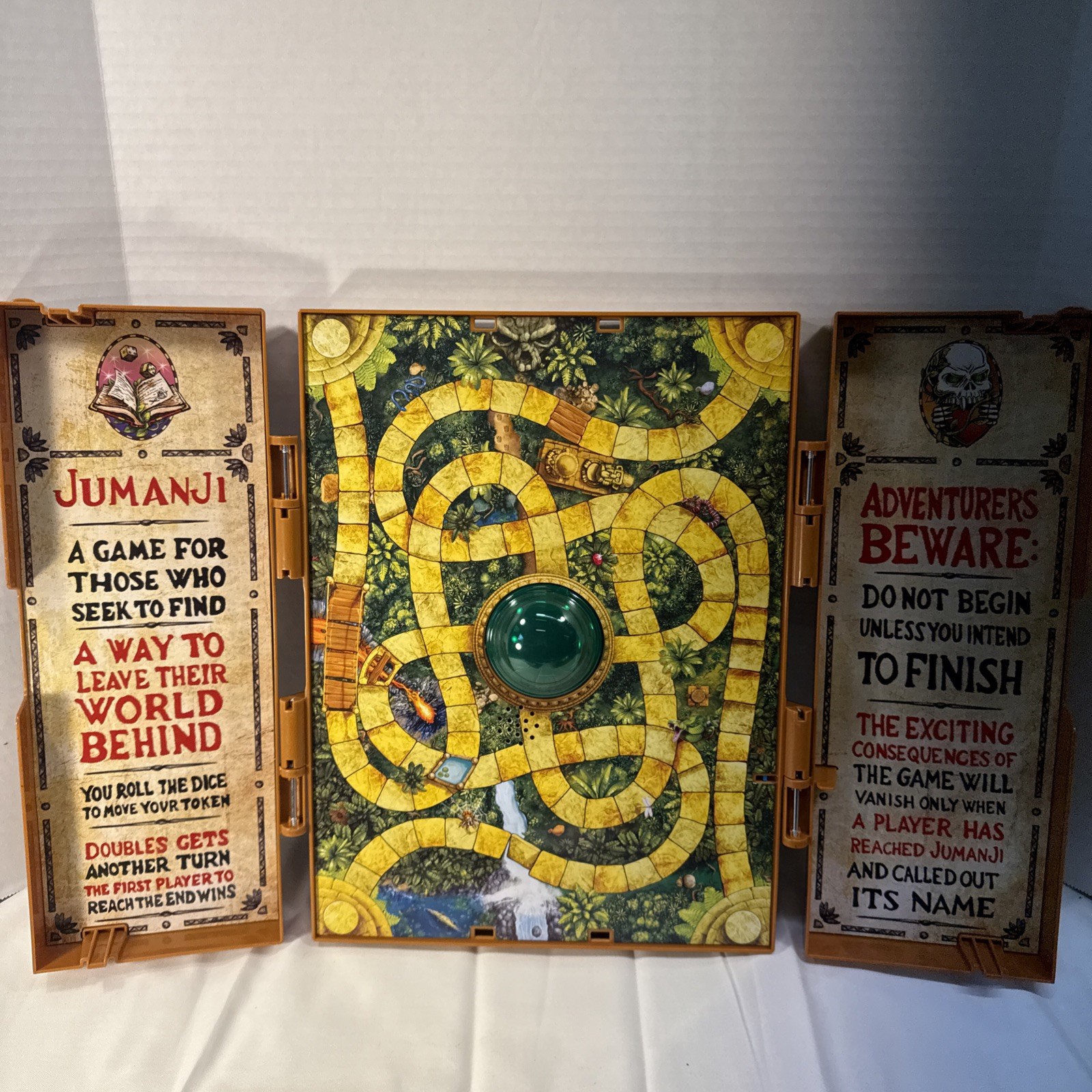 Jumanji Deluxe Replacement Parts Board Instructions Box No Pieces Tested Works