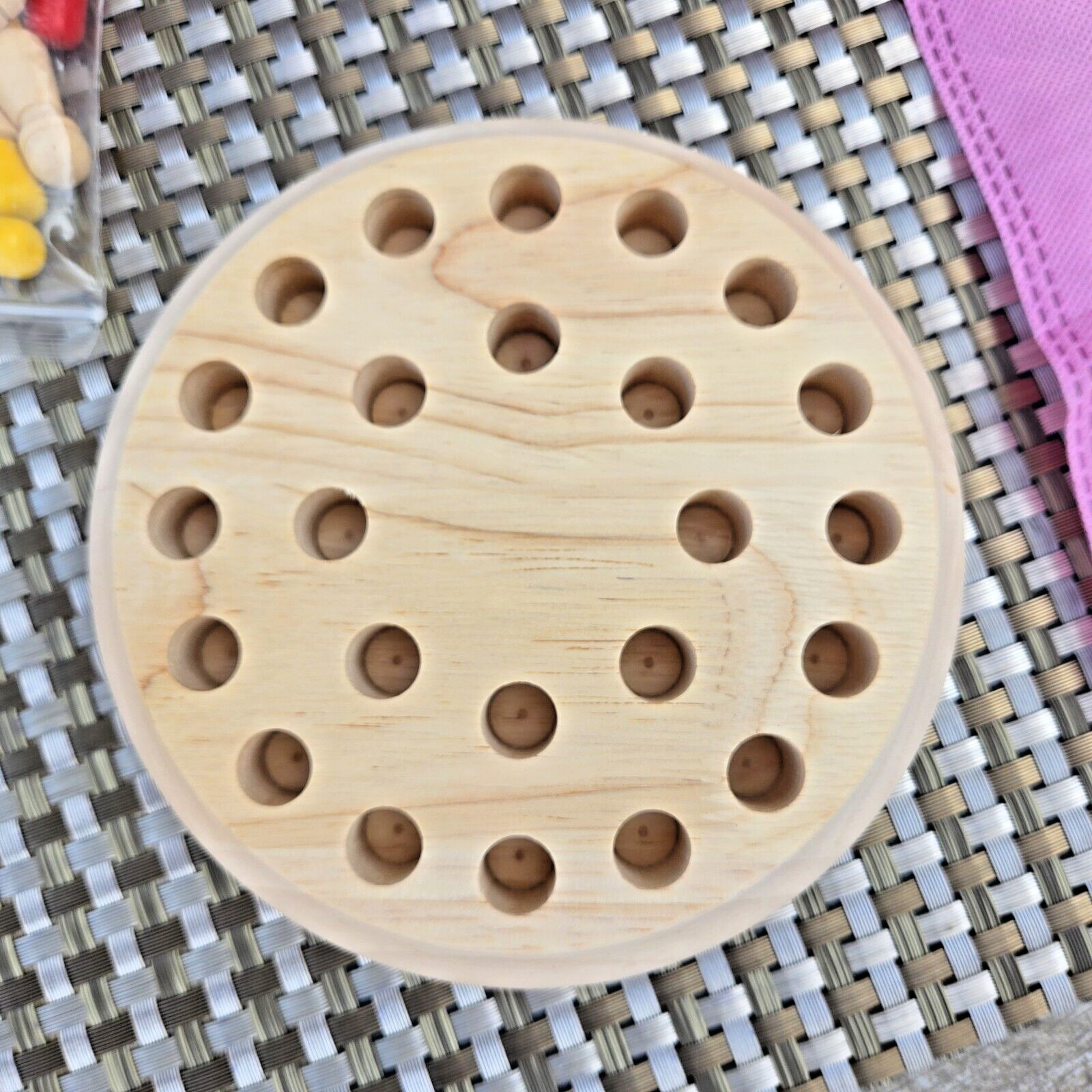 Wooden Memory Game Multi Player Family Match Kids Chess Board Guoguoshu EUC T