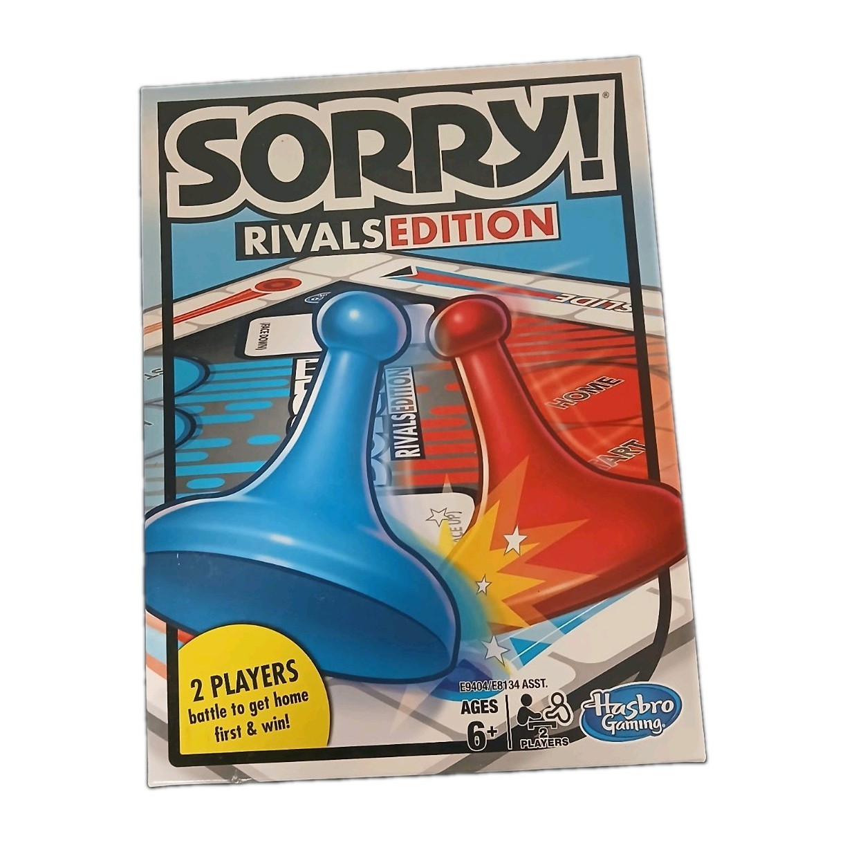 Hasbro Gaming Sorry! Rivals Edition Board Game Strategy, 2 Players, Ages 6+