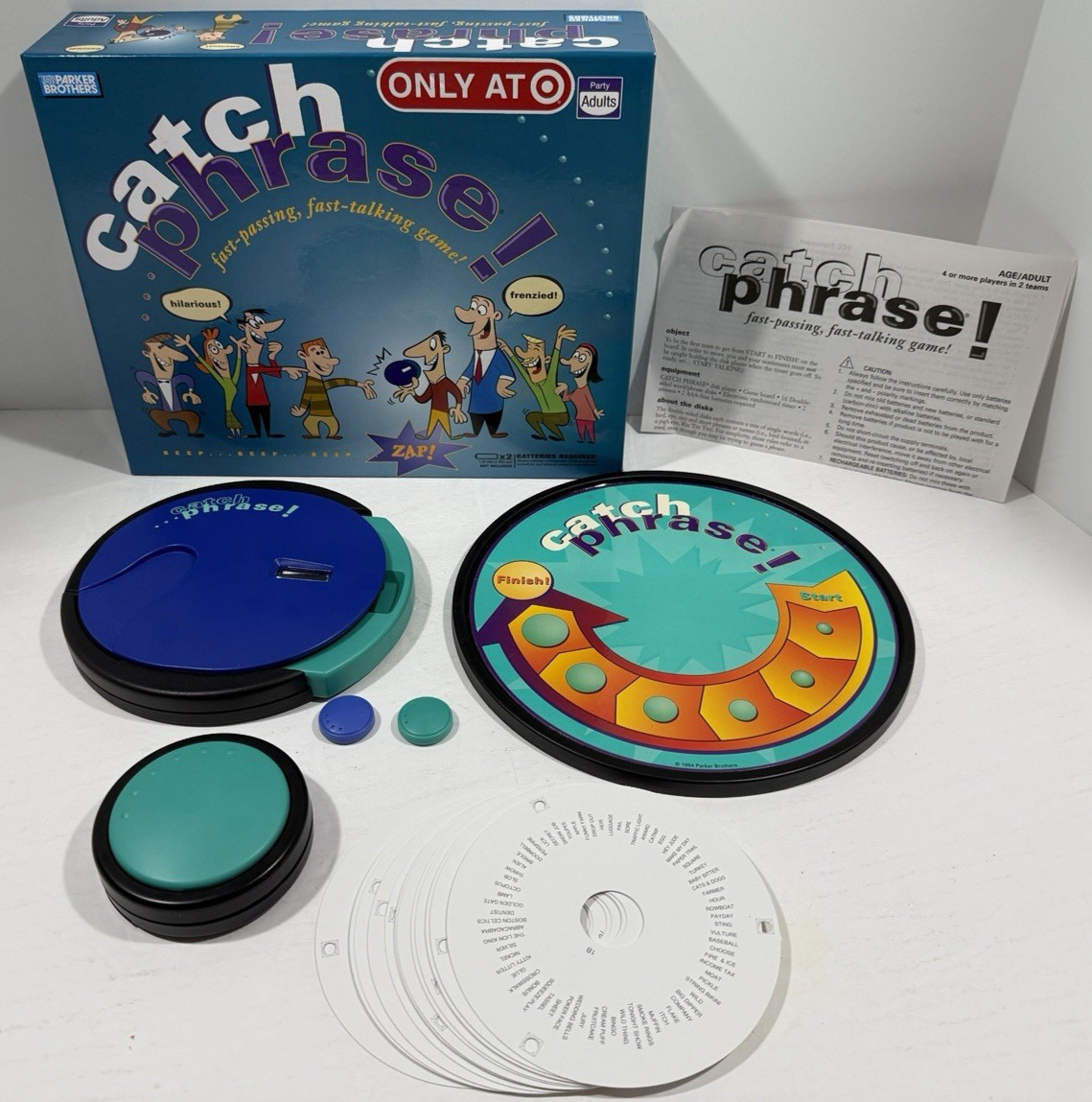 Catch Phrase Board Game Parker Brothers 2007 COMPLETE