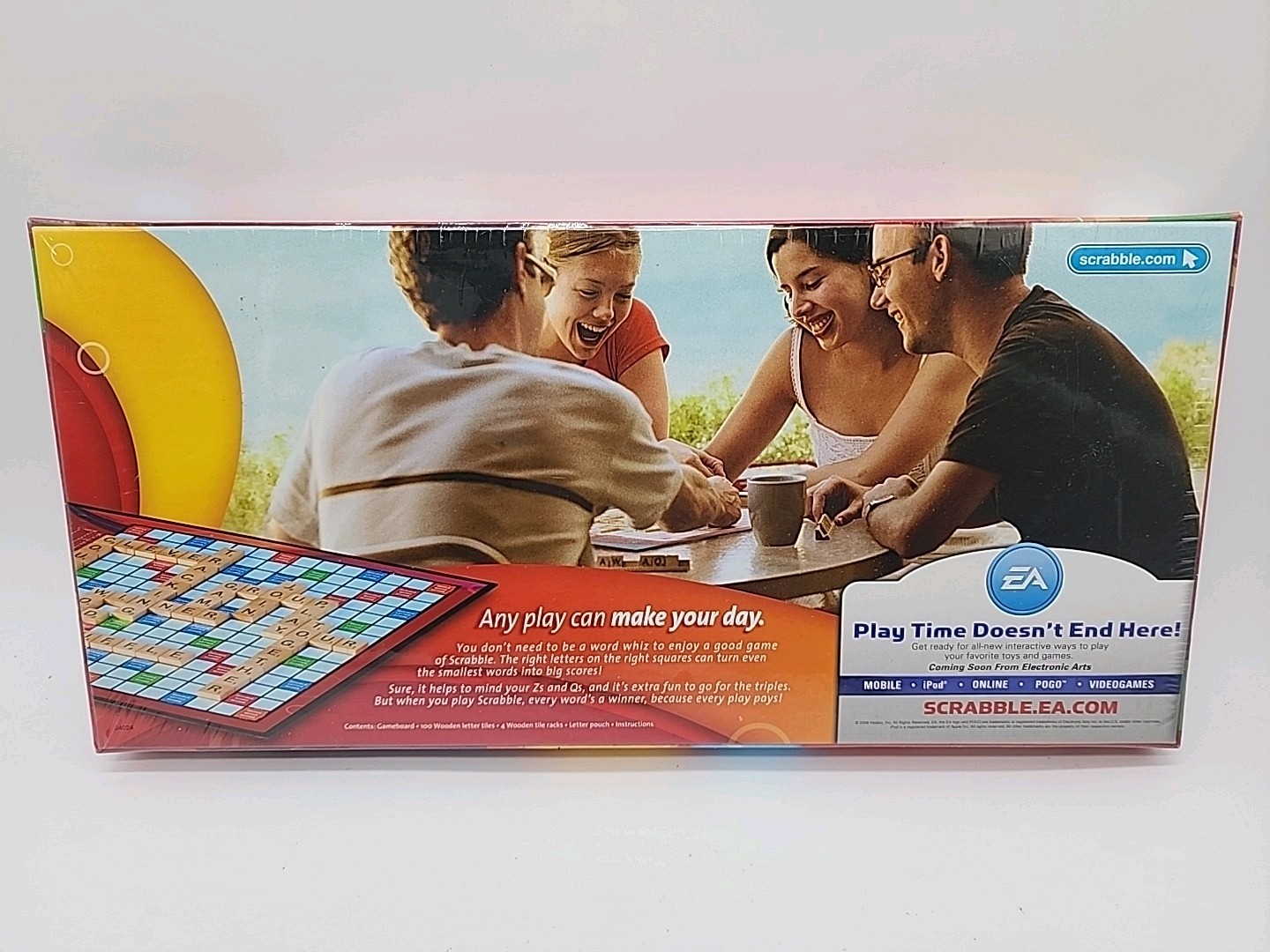 NEW Hasbro SCRABBLE Family Crossword Board Game Complete 2007 Edition NEW SEALED