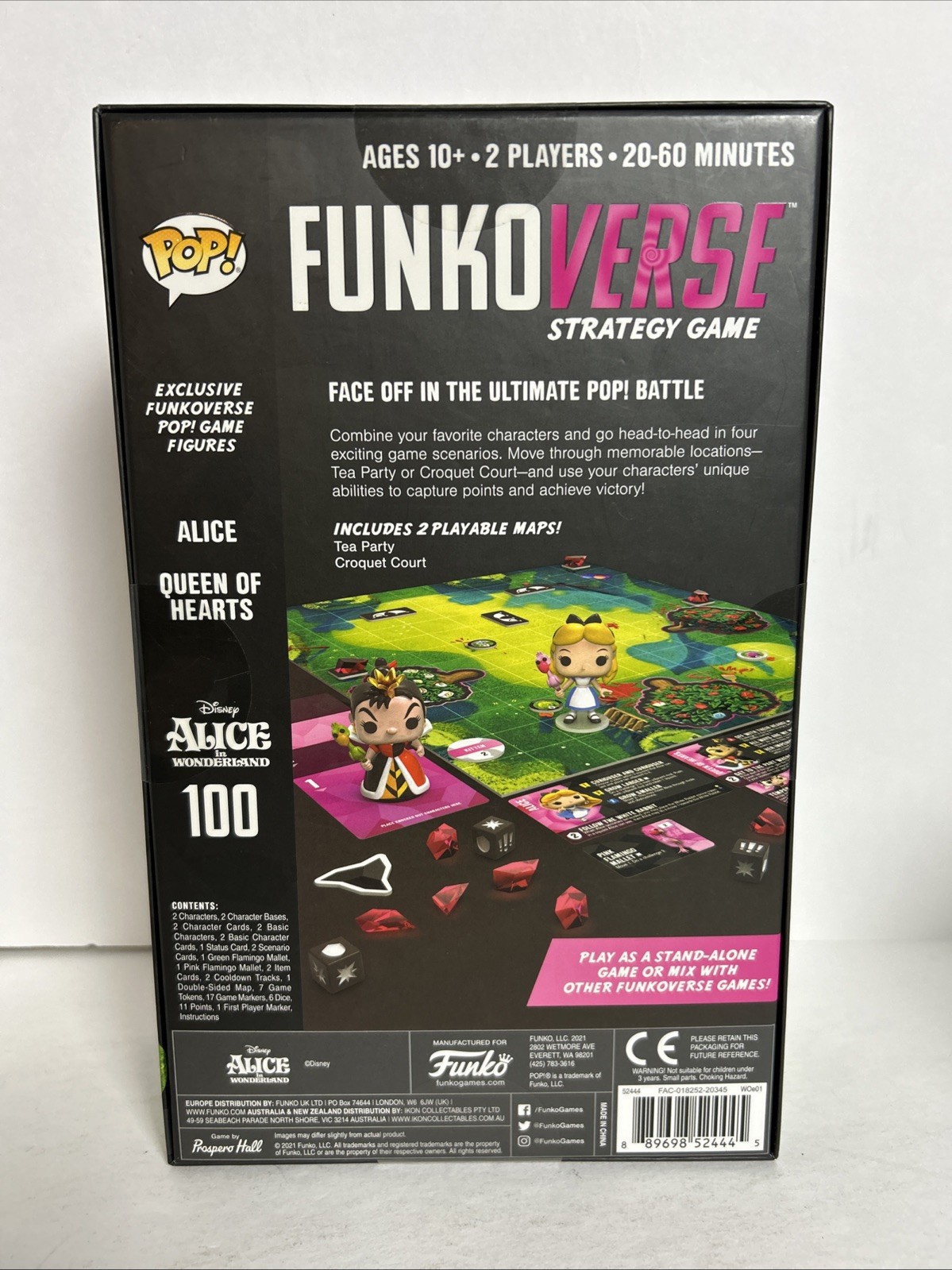 Funkoverse Chase! 2021 Alice In Wonderland Disney Strategy Game Funko Pop Chase!