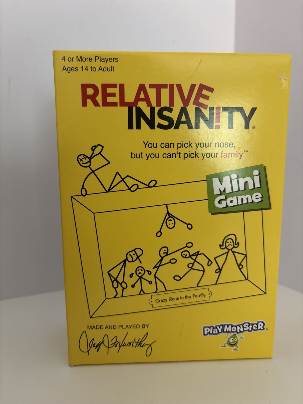 Relative Insanity Mini Game Ages 14 to Adult – NEW SEALED – Travel Game