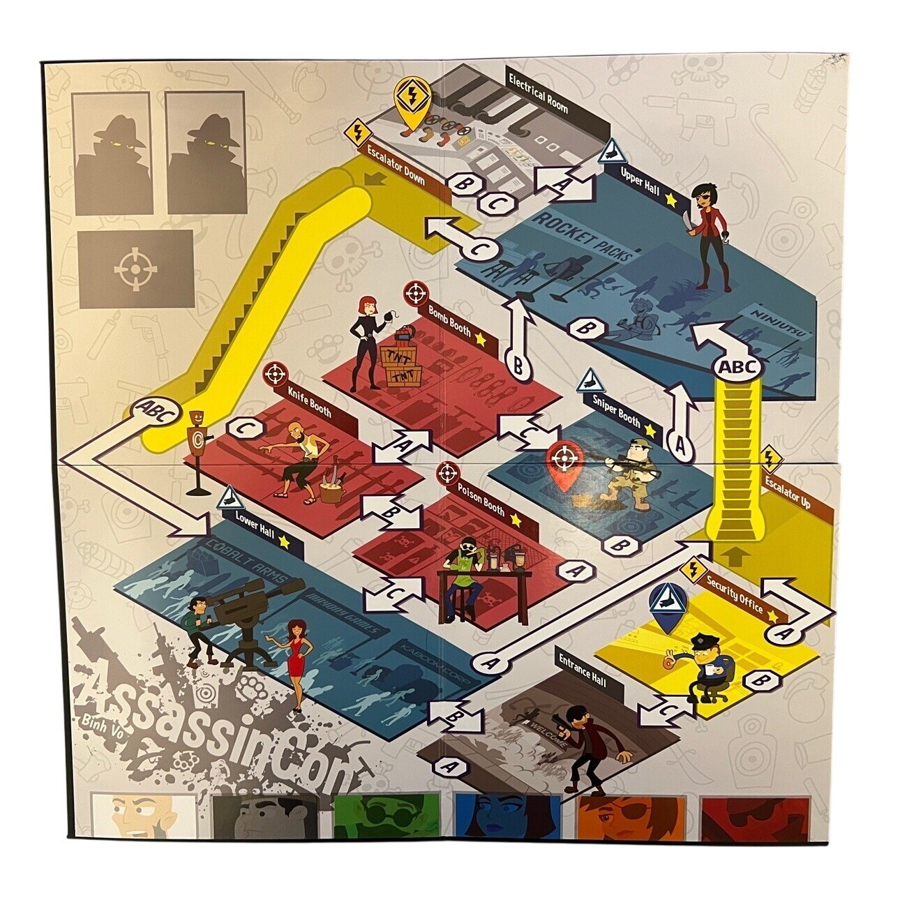 Assassin Con Game – Mayday Games – Limited Kickstarter Edition 455/500 Complete