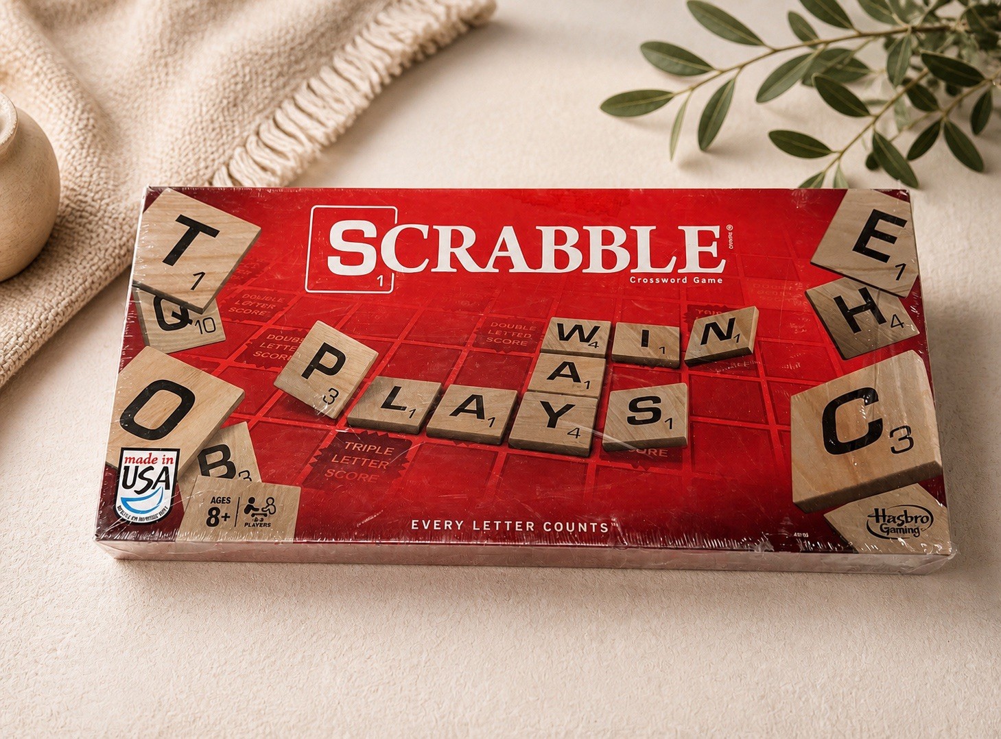 New Sealed Scrabble Board Game – Classic Family Game or Craft Tiles