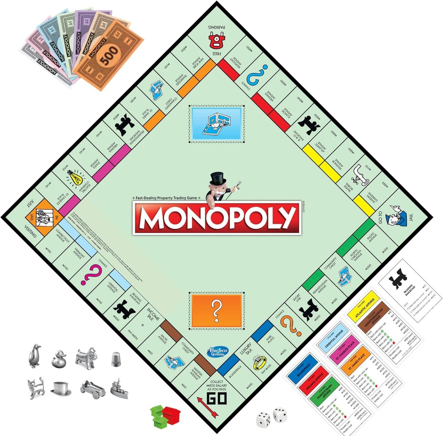 Monopoly Game Family Board Games for 2 to 6 Players 8+ Hasbro Buy Sell Dream